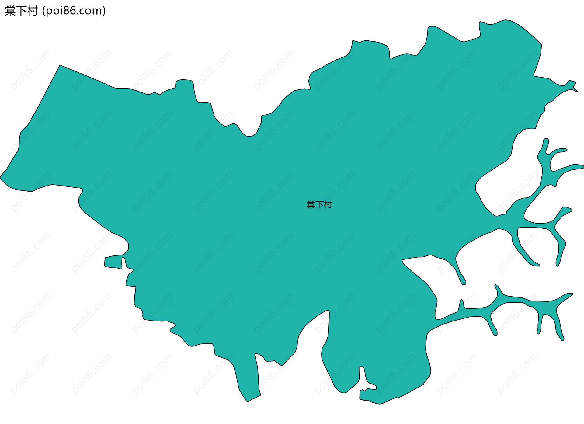 棠下村边界地图