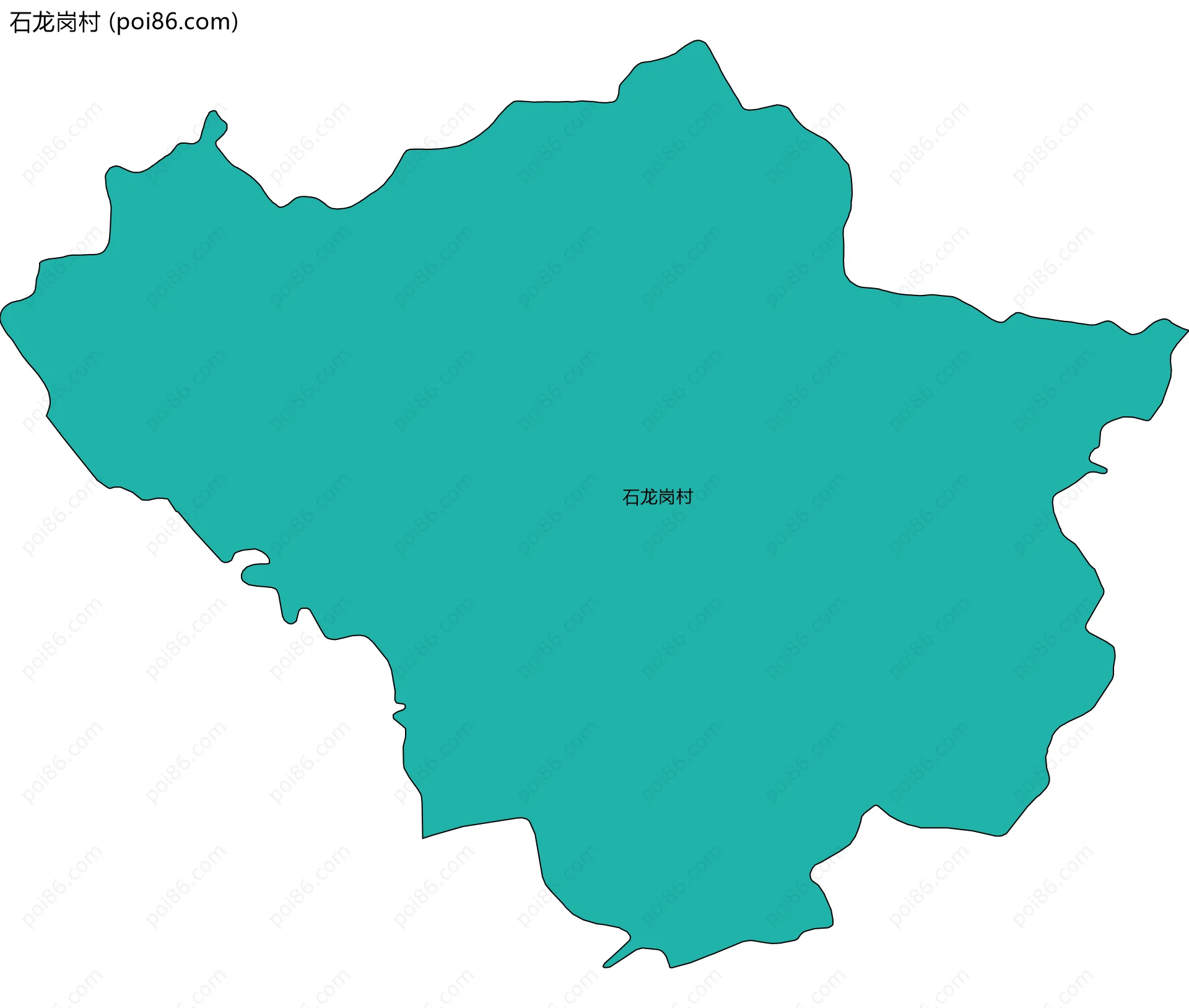 石龙岗村边界地图