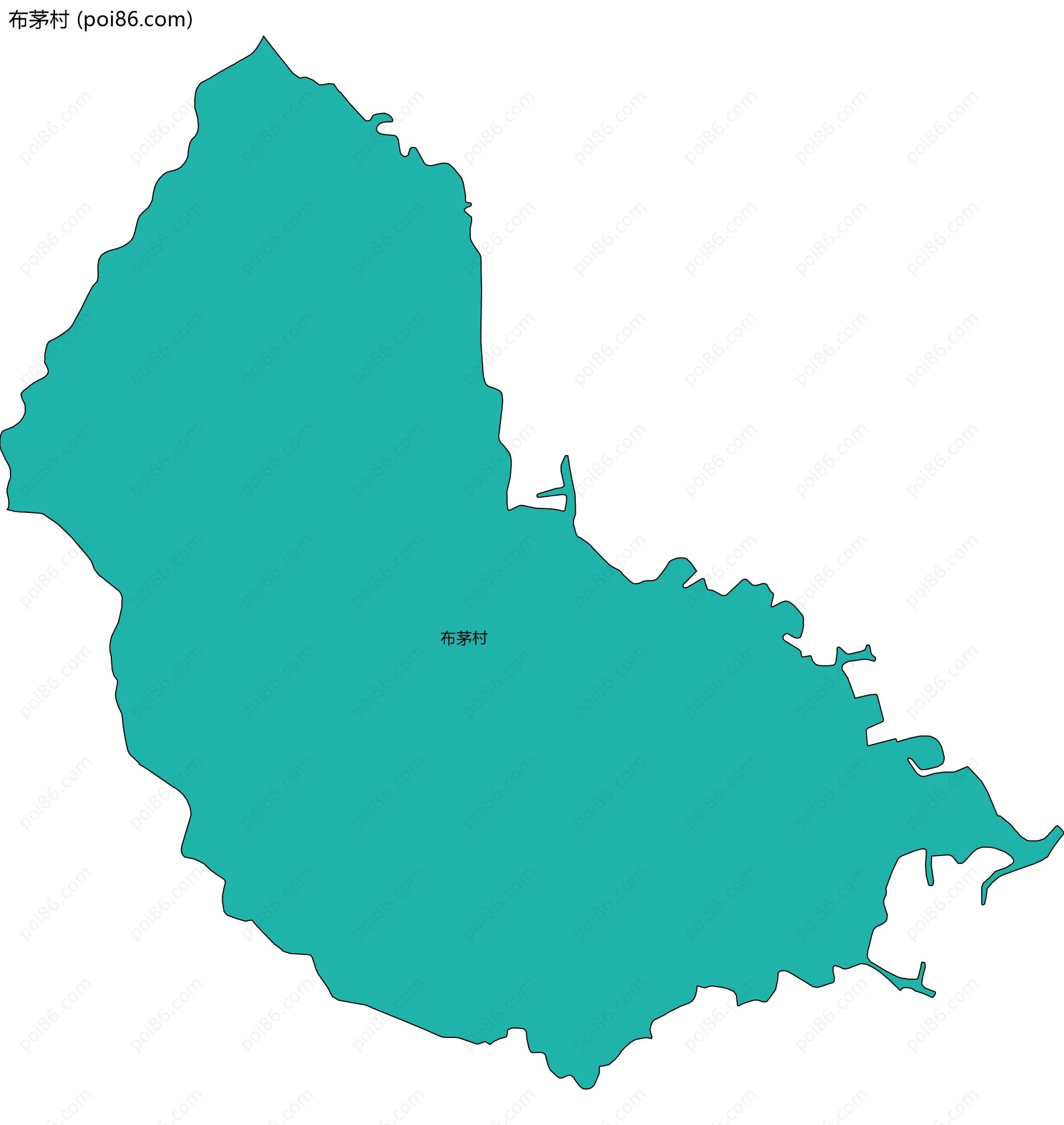 布茅村边界地图