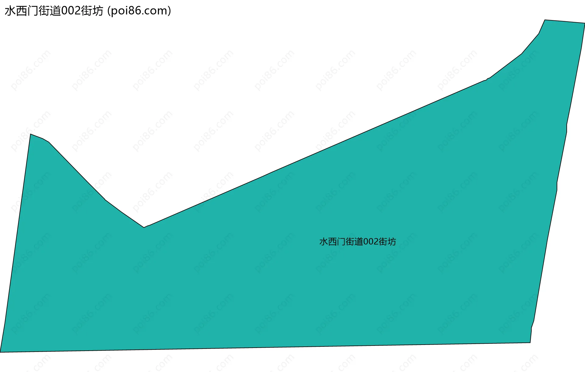 水西门街道002街坊边界地图