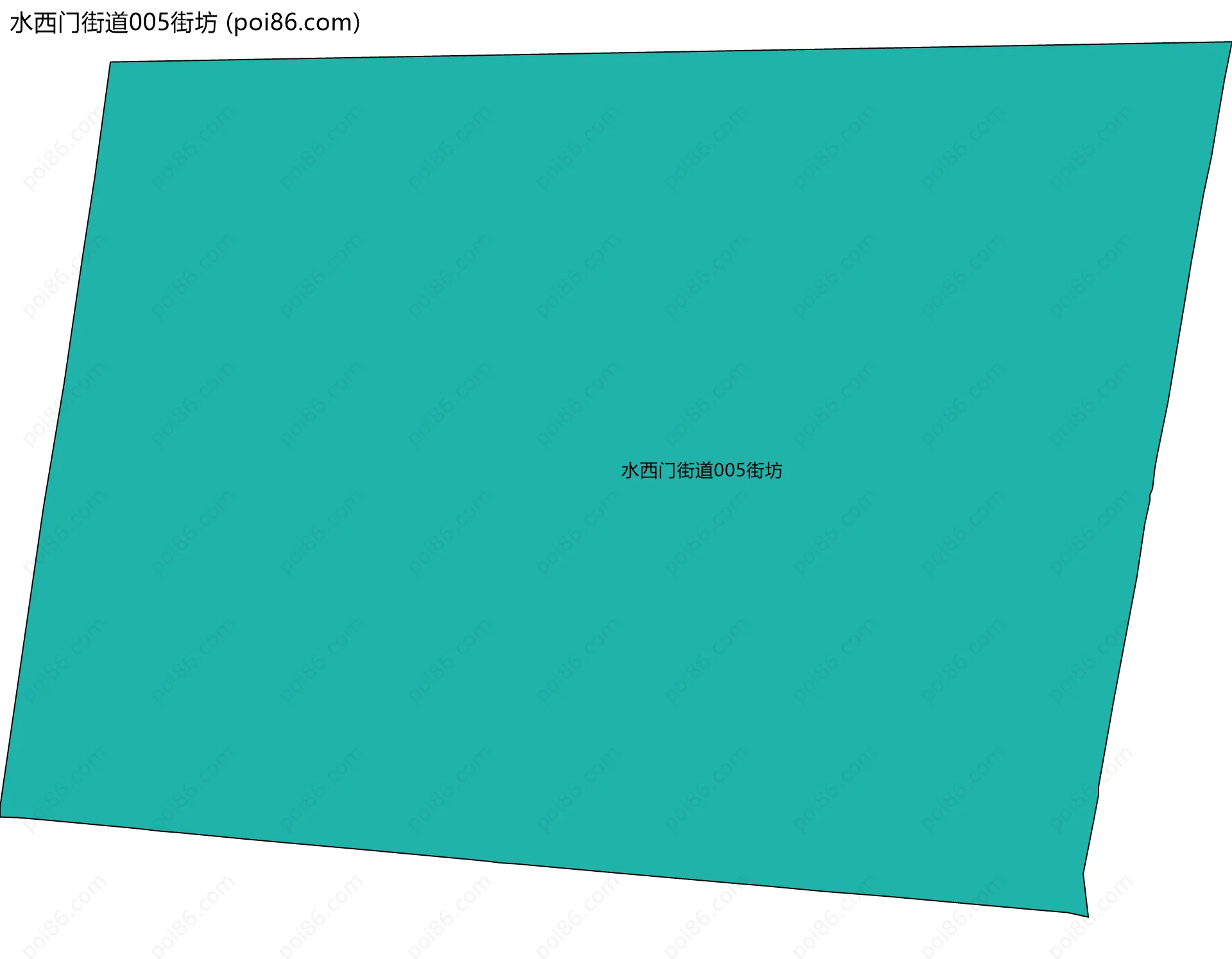 水西门街道005街坊边界地图