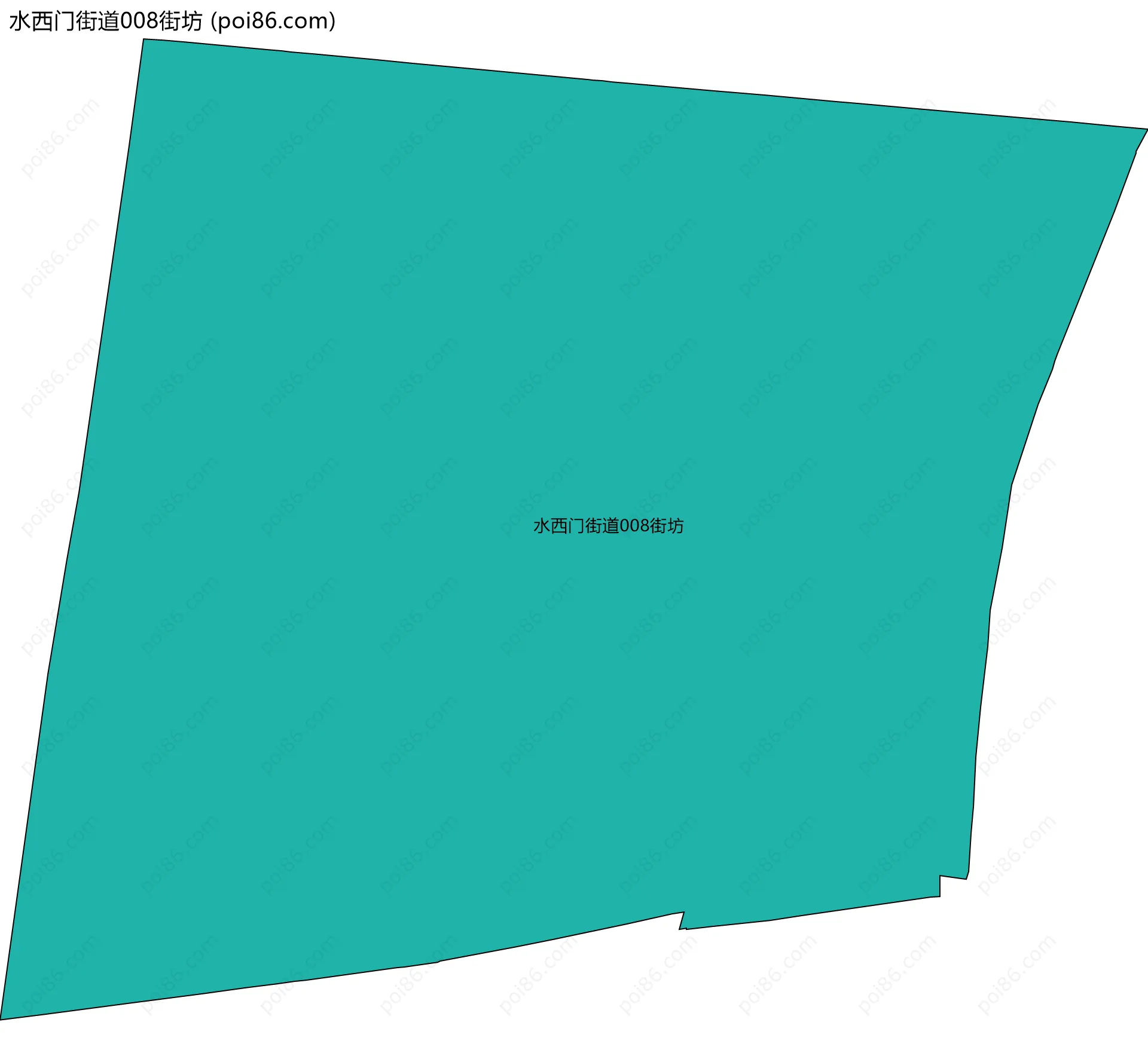 水西门街道008街坊边界地图