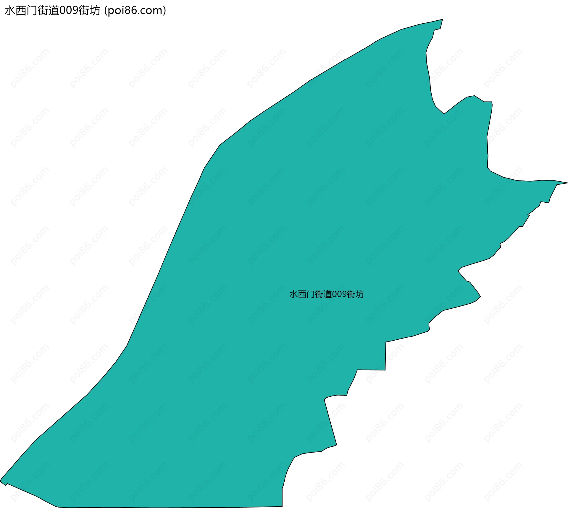 水西门街道009街坊边界地图