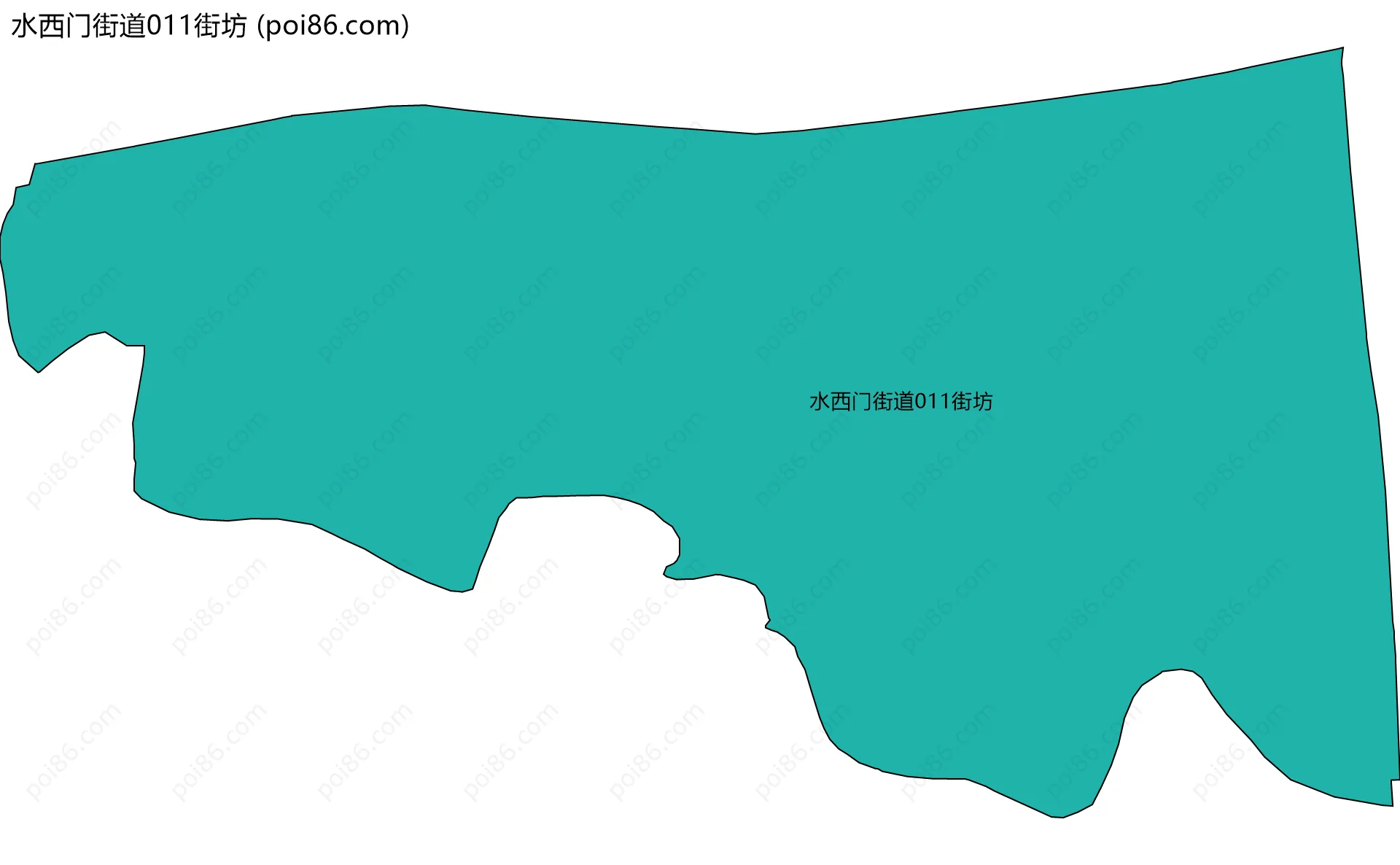 水西门街道011街坊边界地图