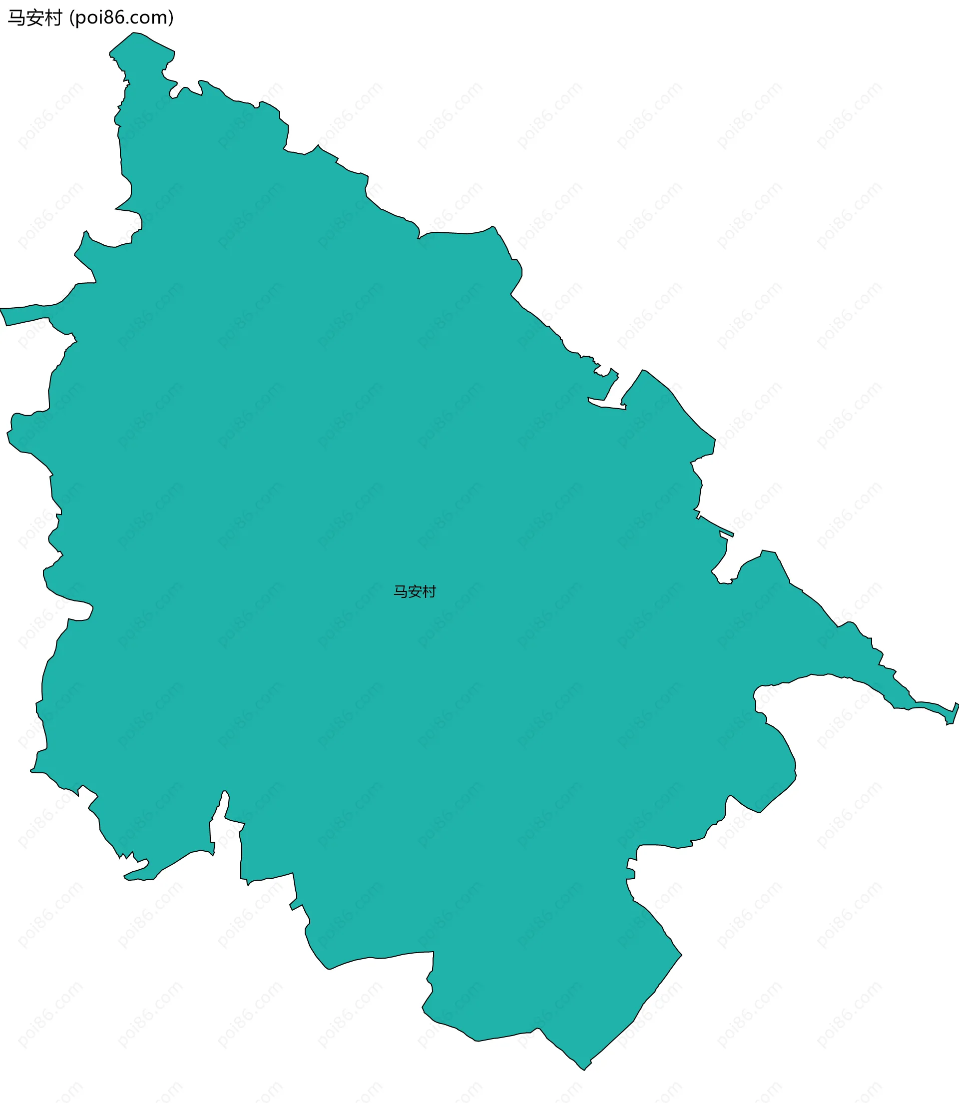 马安村边界地图