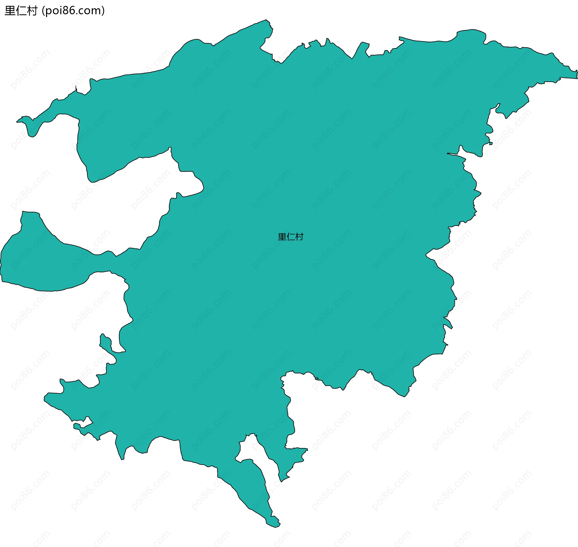里仁村边界地图
