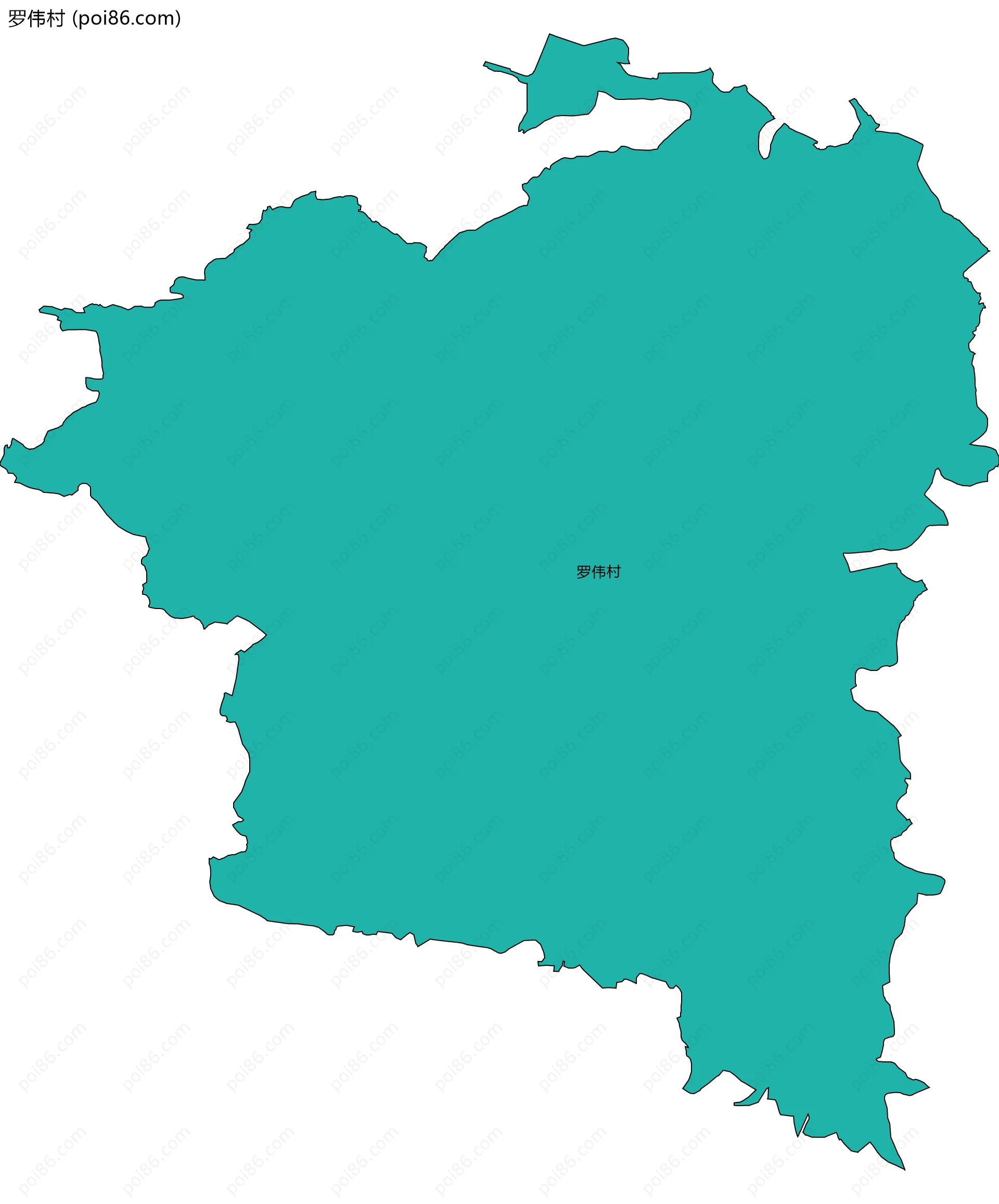 罗伟村边界地图