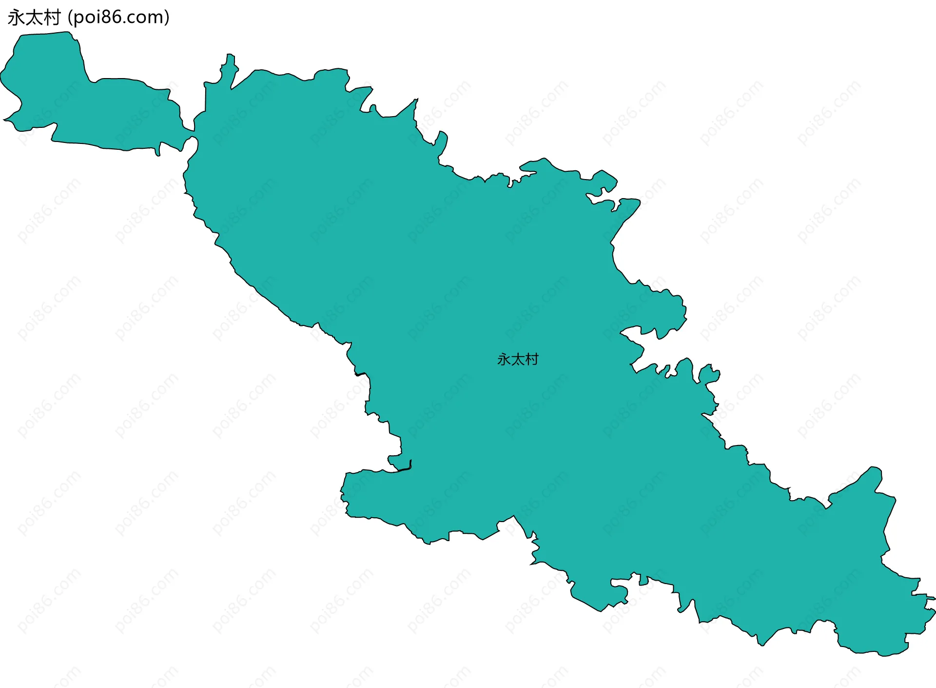 永太村边界地图