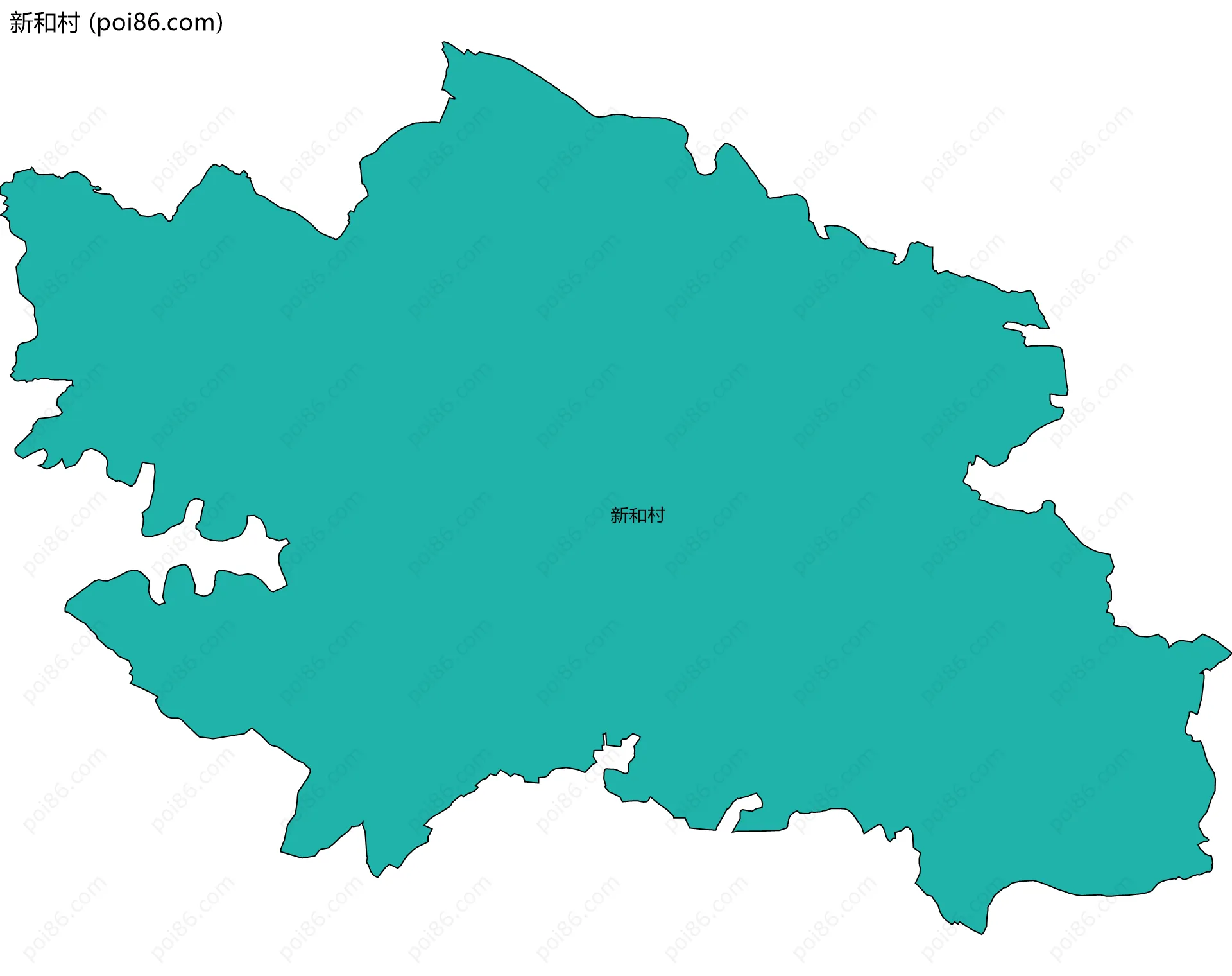 新和村边界地图