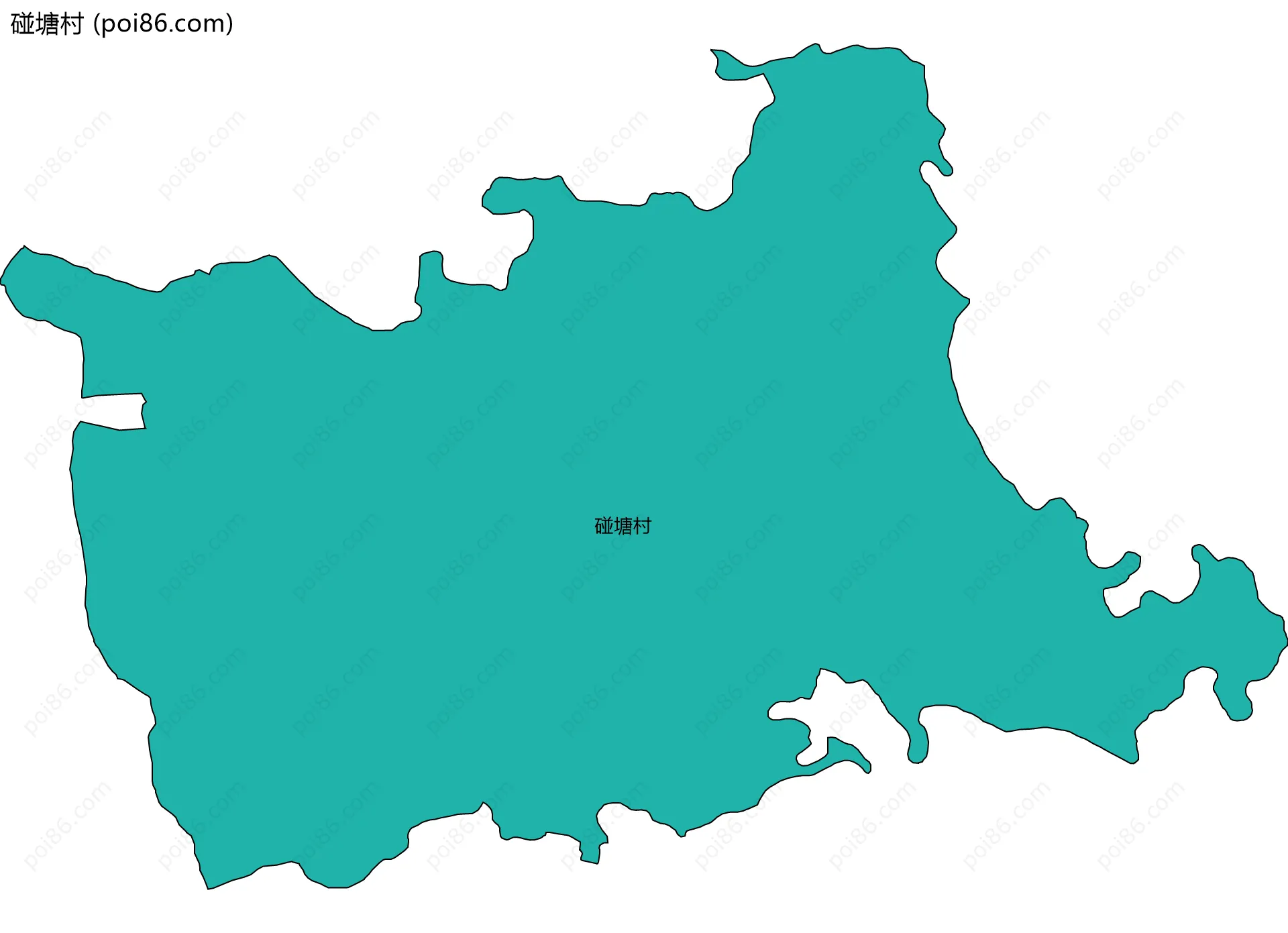 碰塘村边界地图
