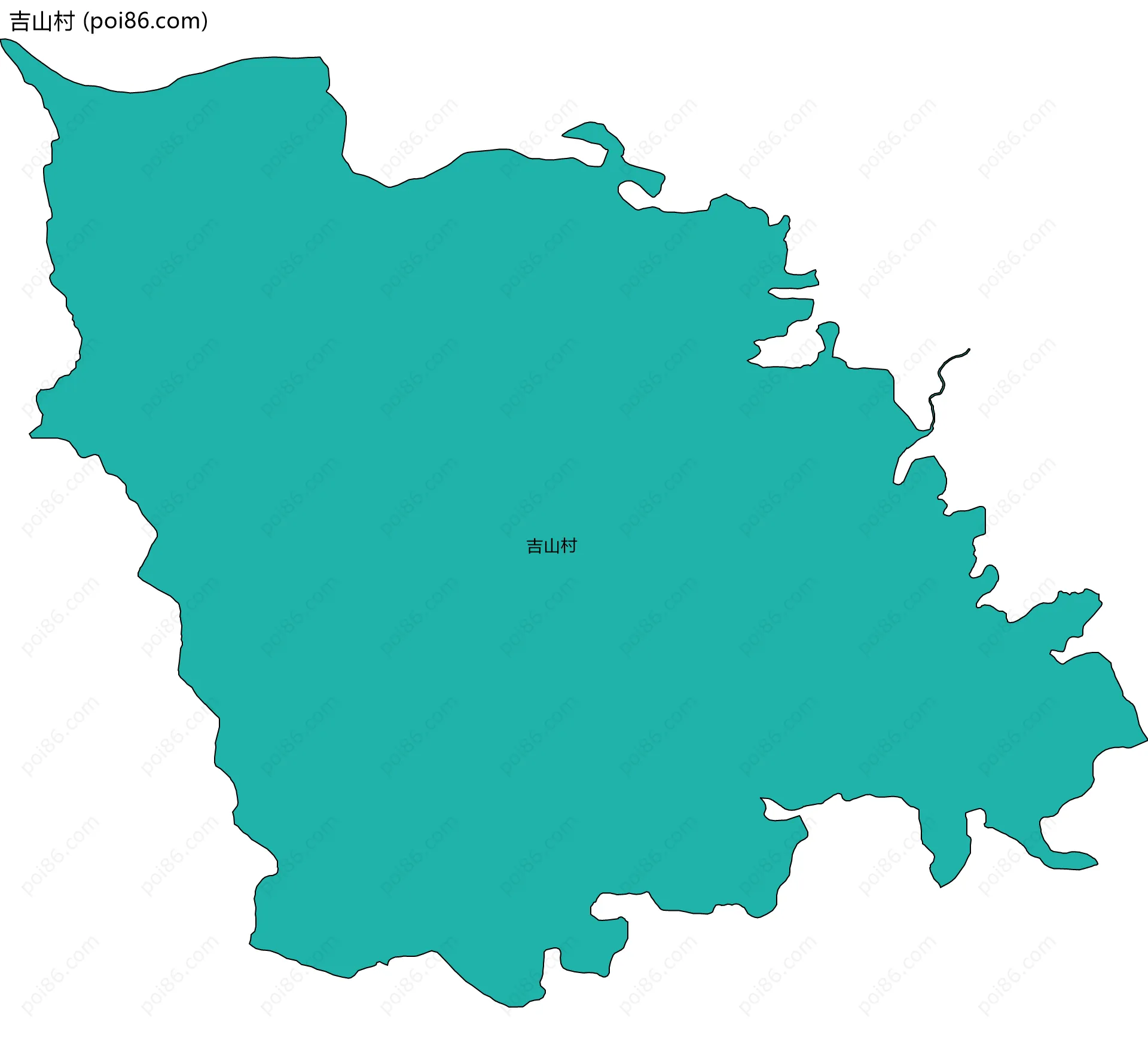 吉山村边界地图