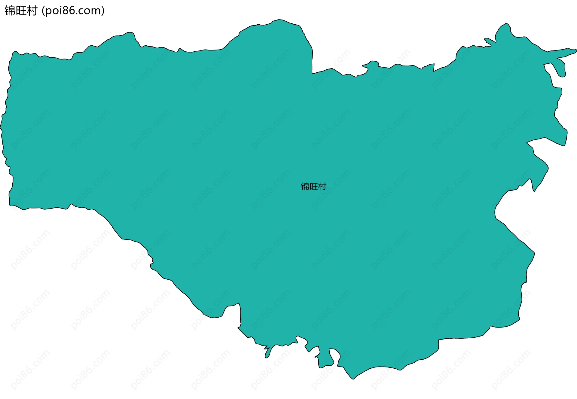 锦旺村边界地图