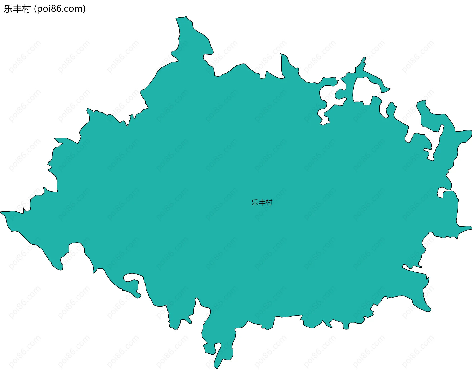 乐丰村边界地图