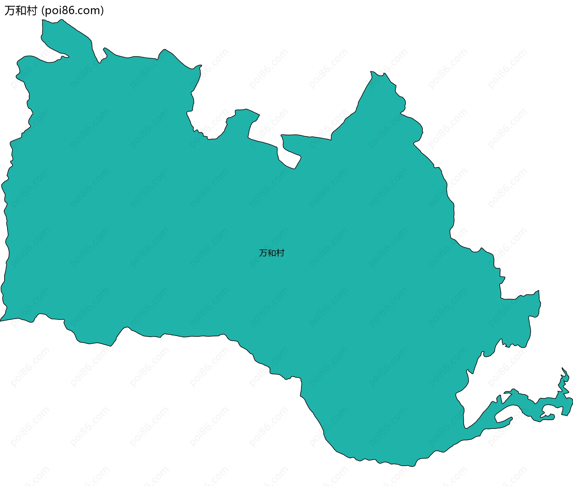 万和村边界地图