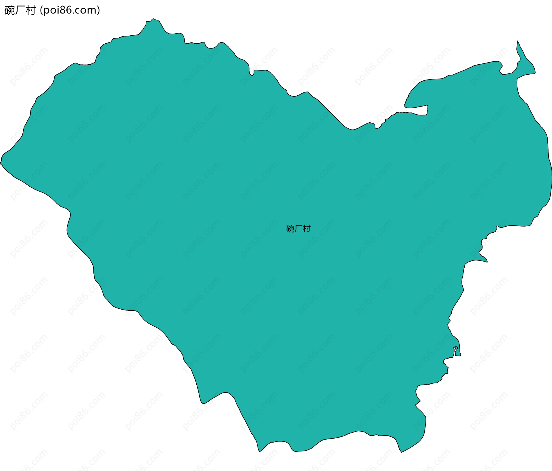 碗厂村边界地图