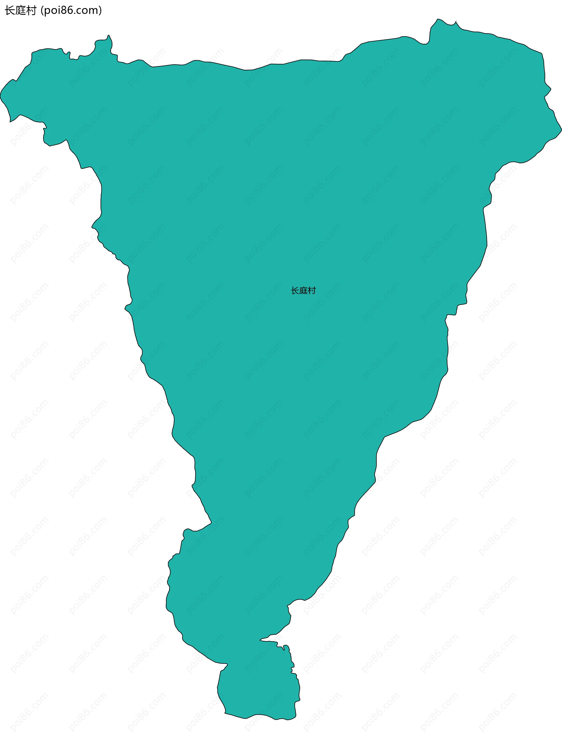 长庭村边界地图