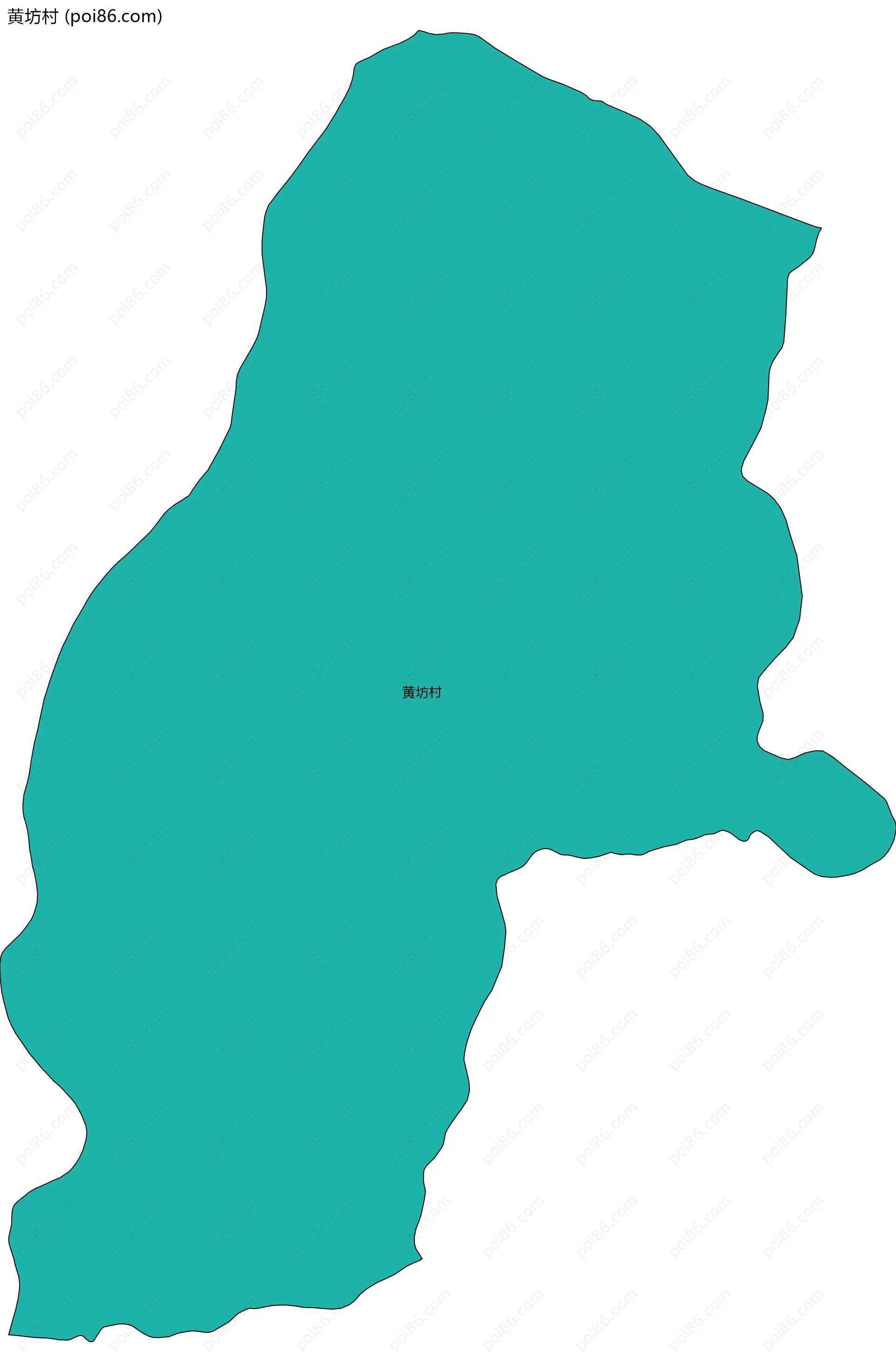 黄坊村边界地图