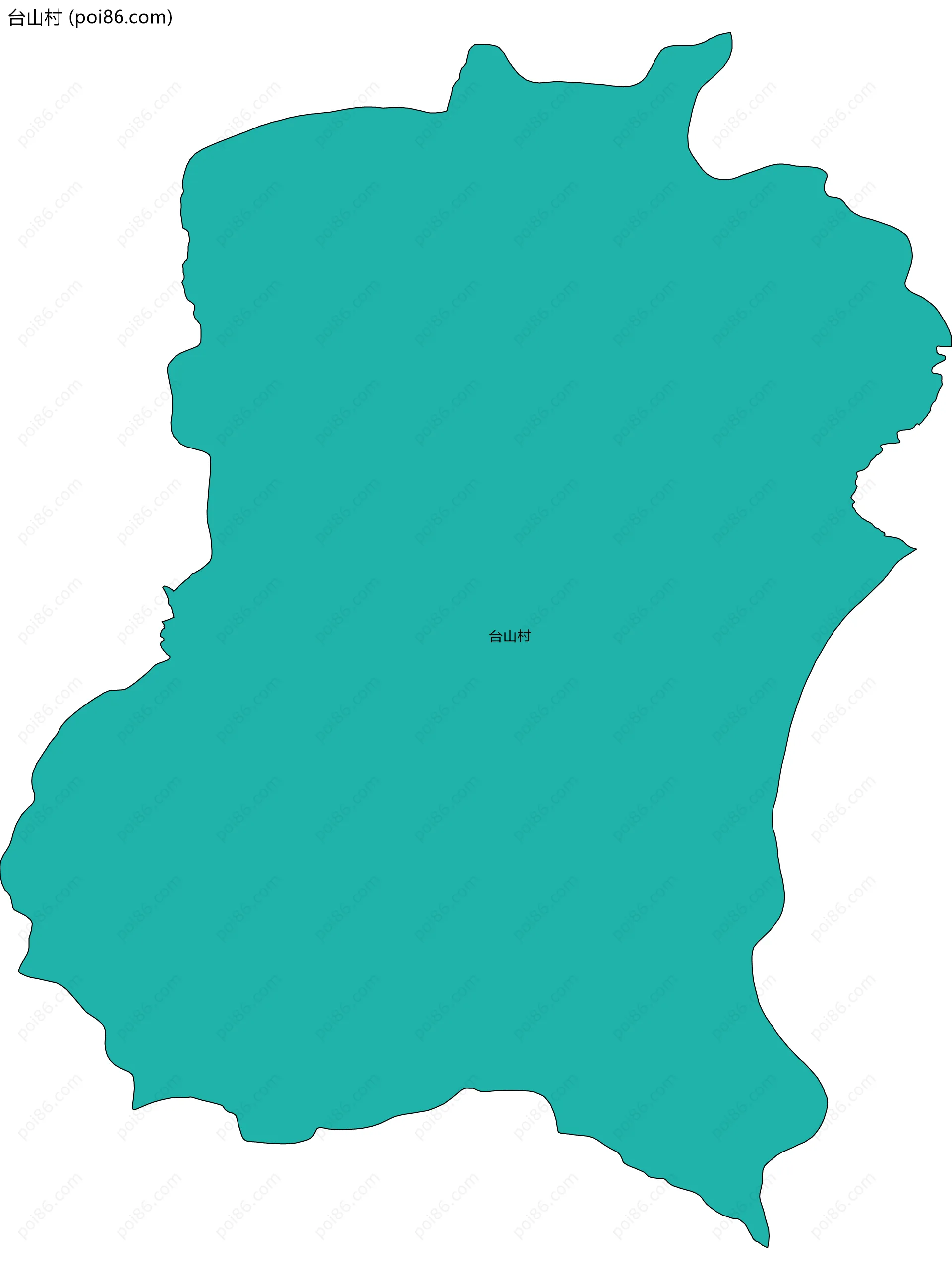 台山村边界地图