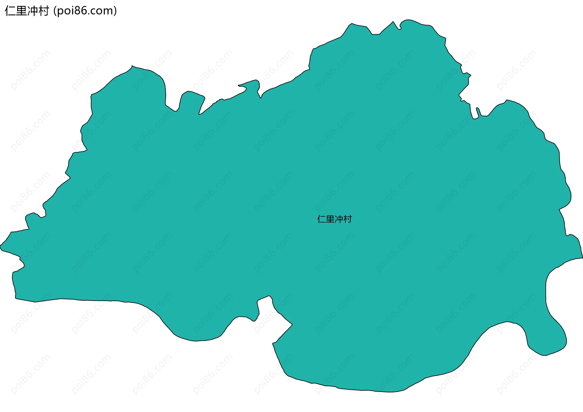 仁里冲村边界地图