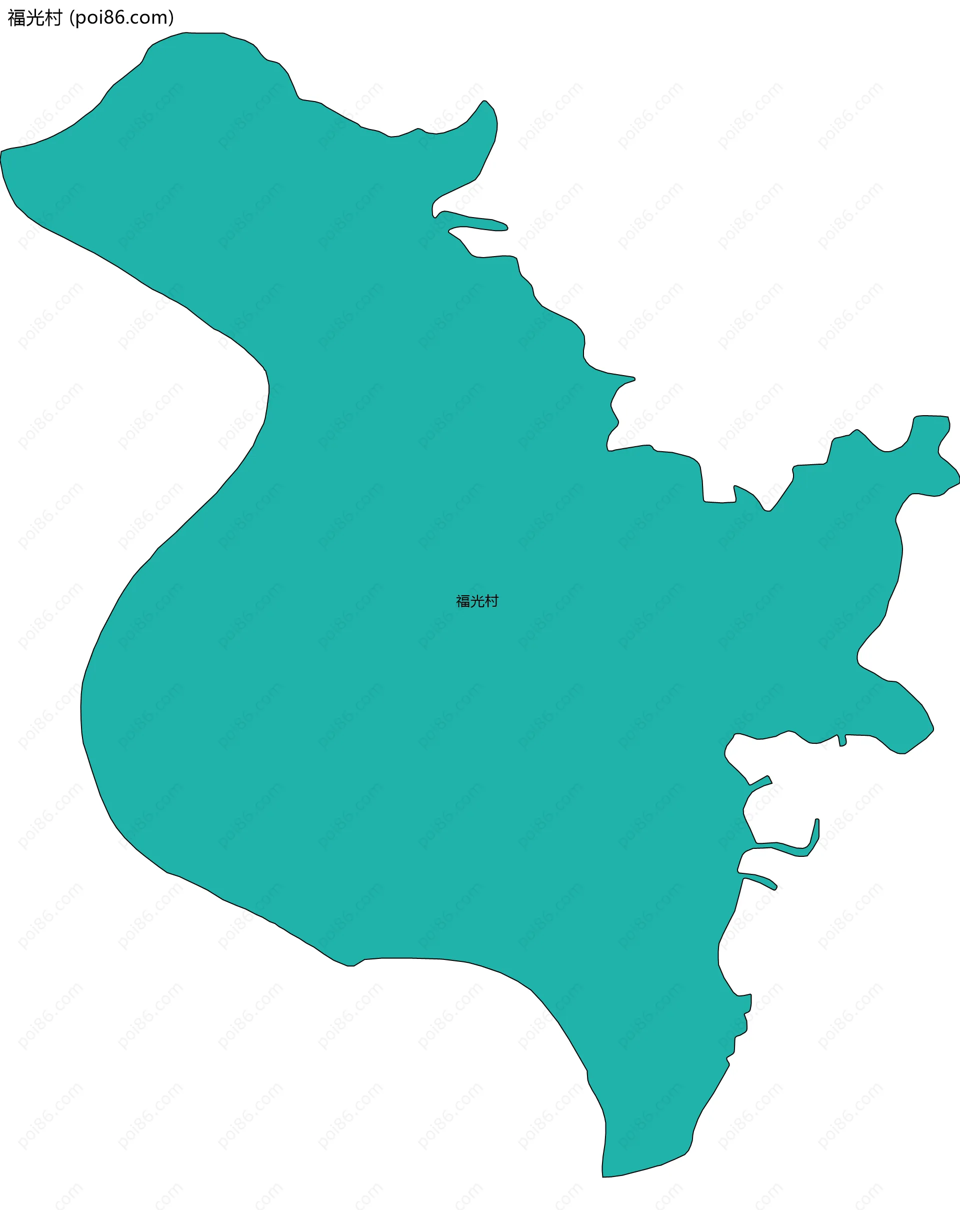 福光村边界地图