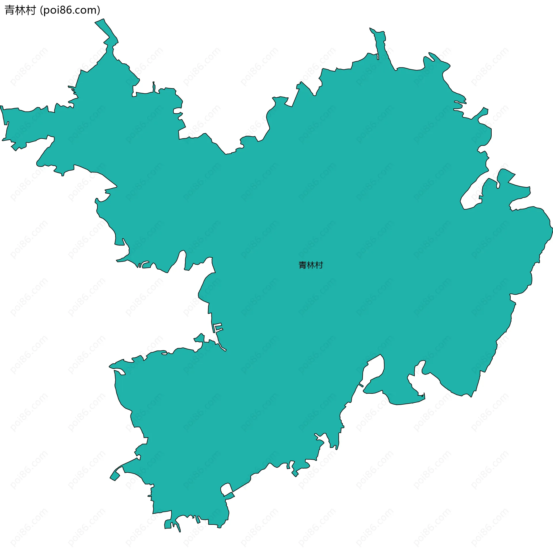 青林村边界地图