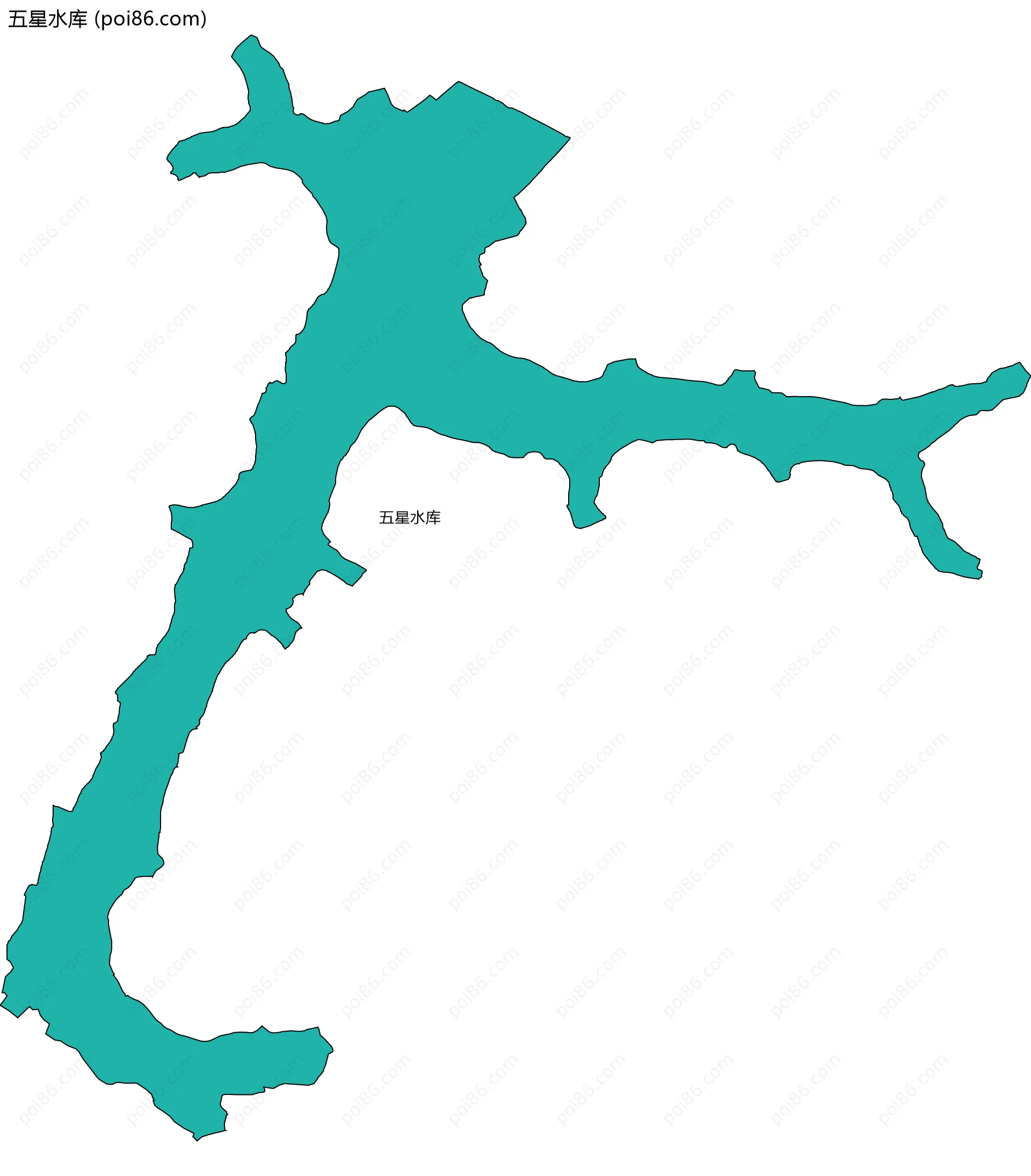 五星水库边界地图