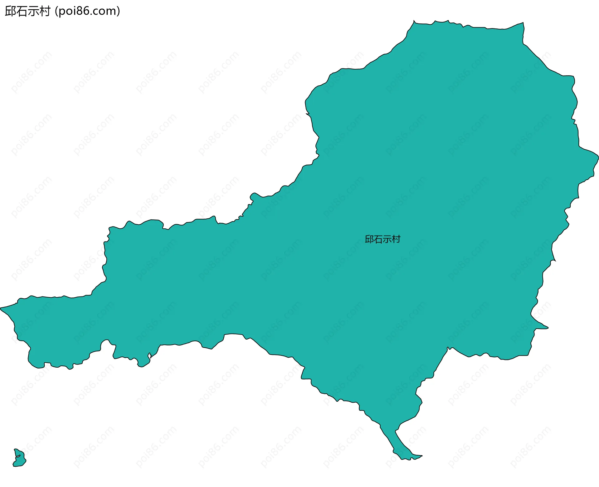 邱石示村边界地图