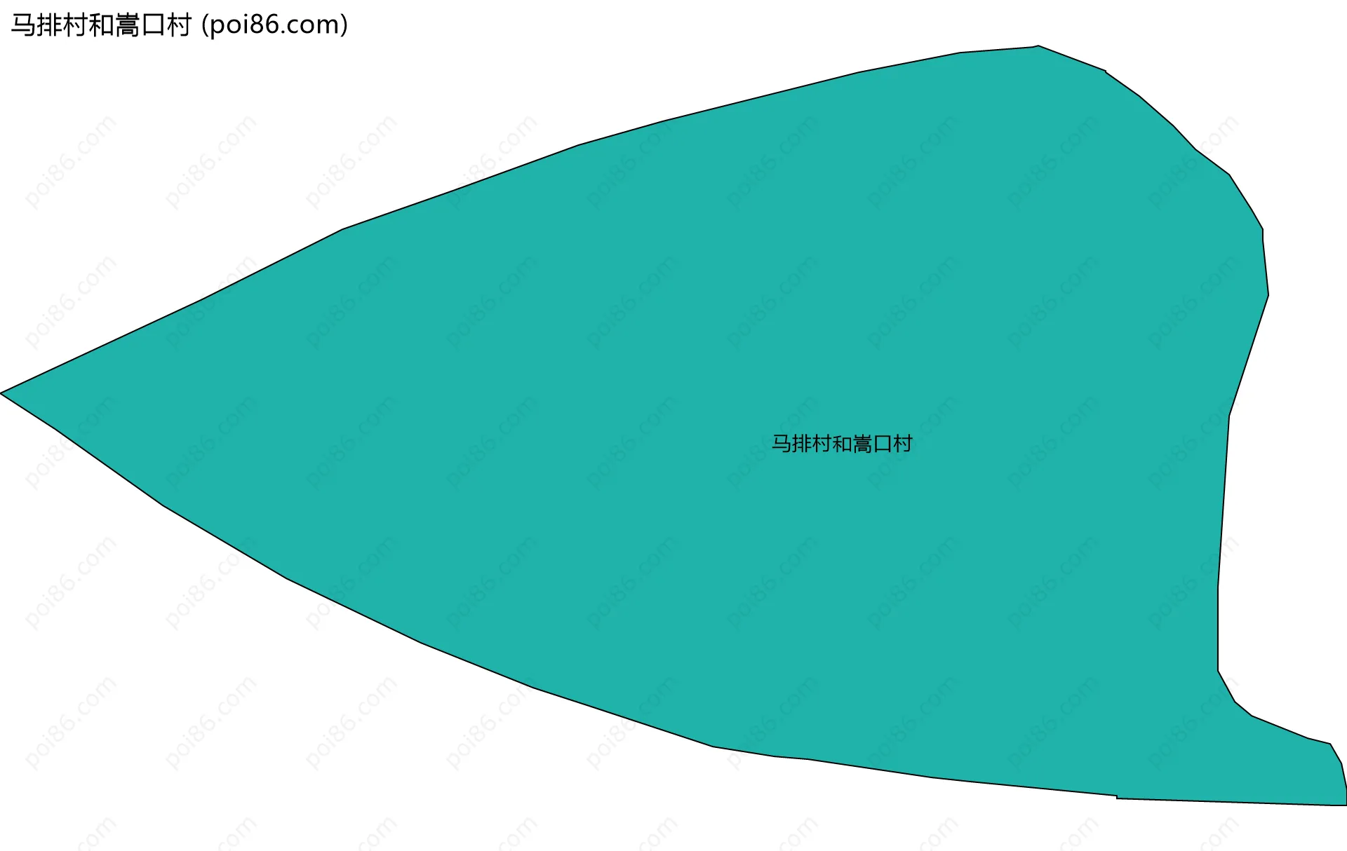 马排村和嵩口村边界地图