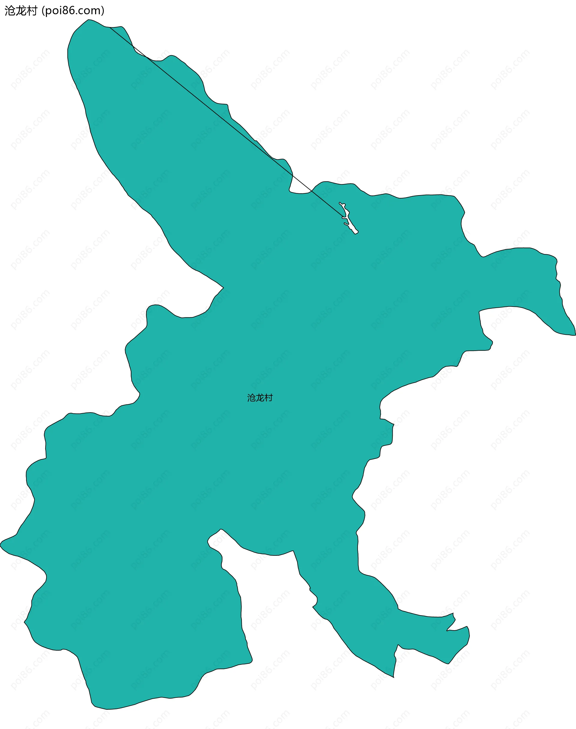 沧龙村边界地图