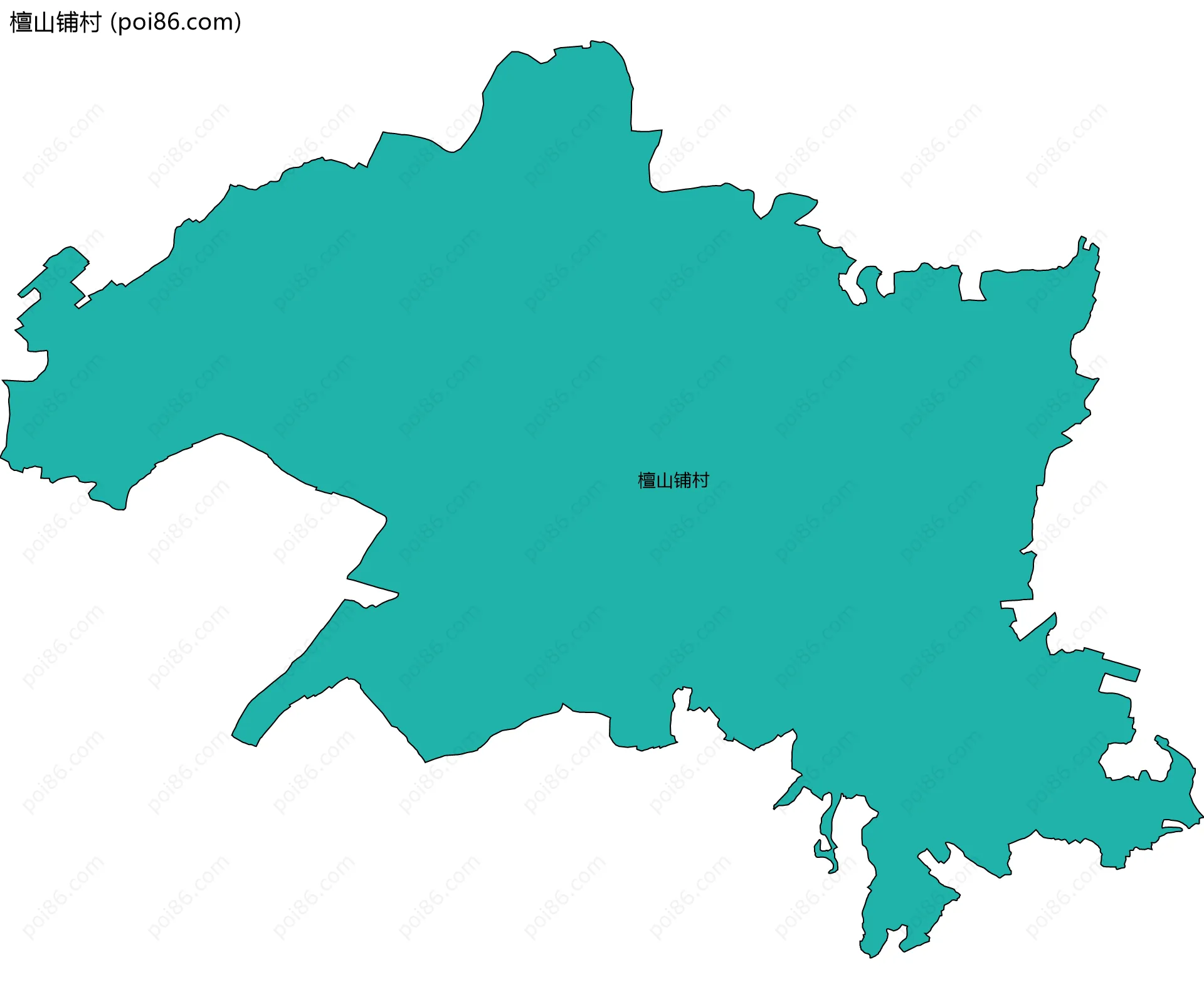 檀山铺村边界地图