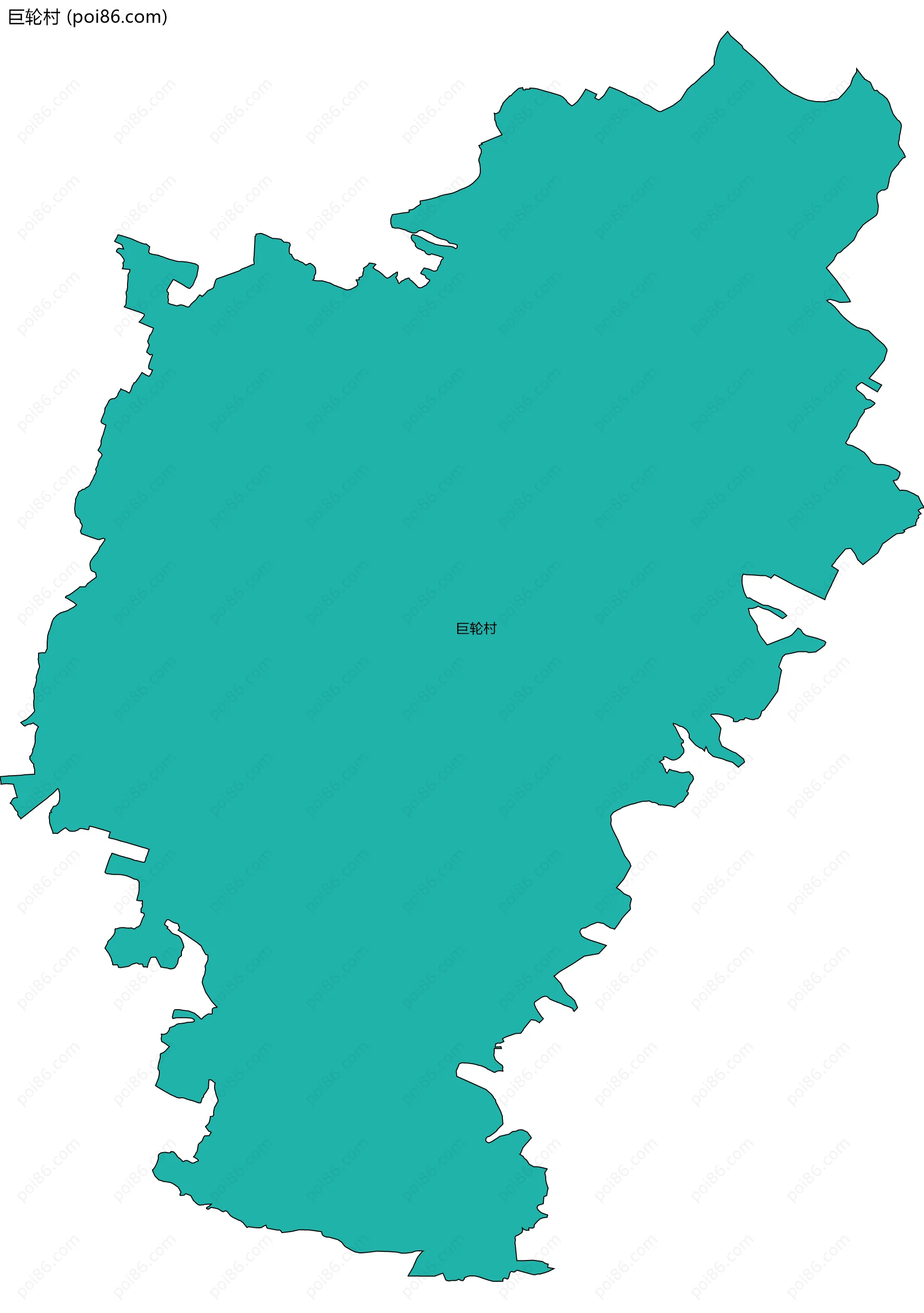 巨轮村边界地图