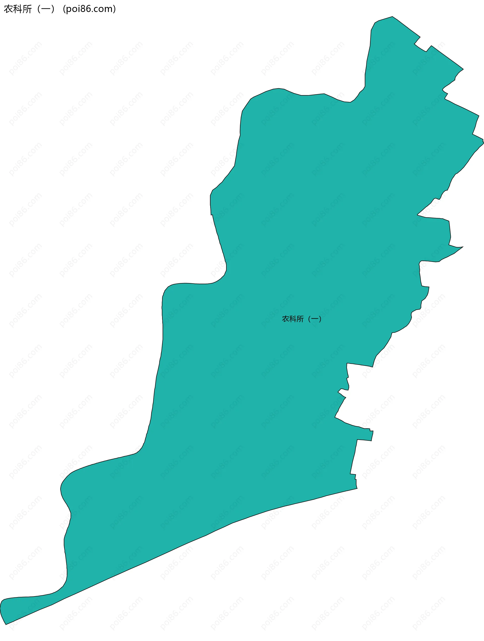 农科所（一）边界地图