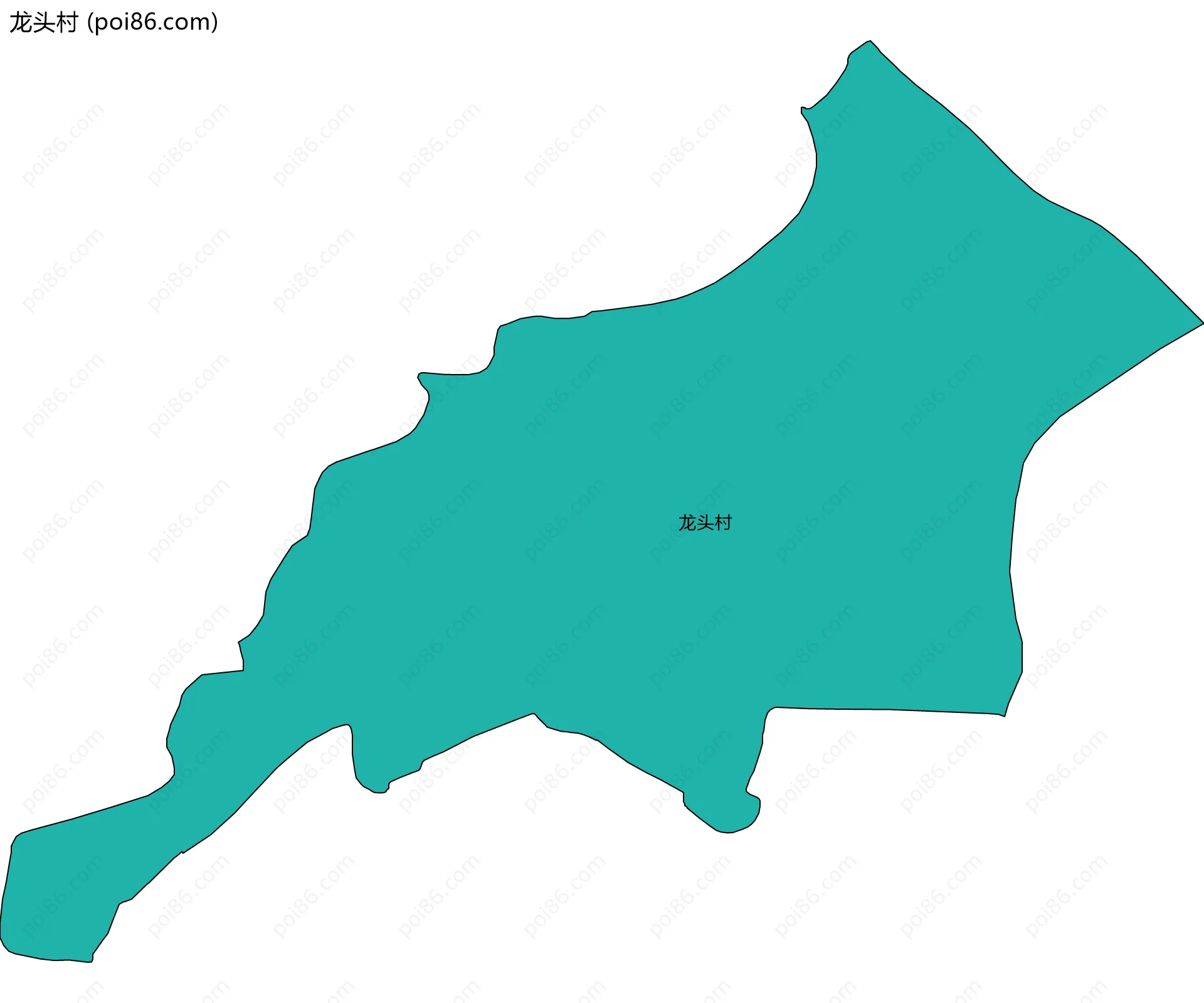 龙头村边界地图