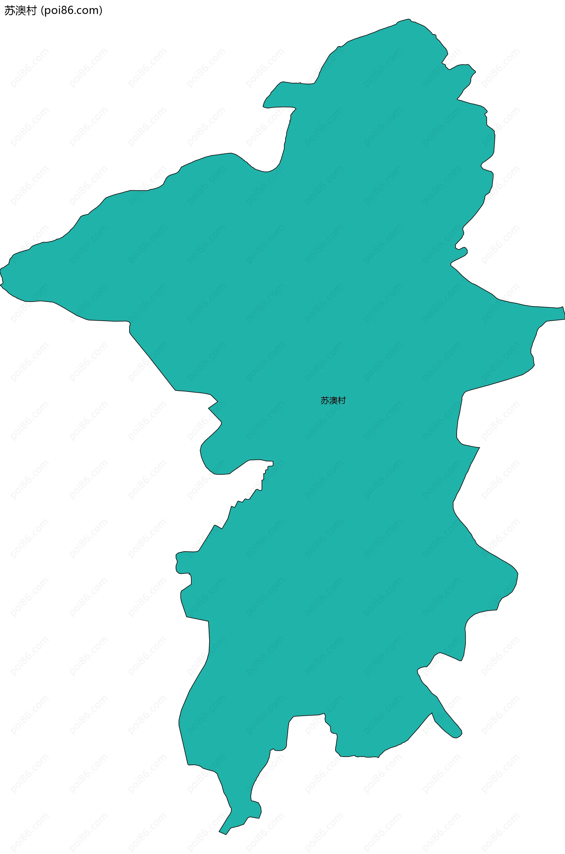 苏澳村边界地图