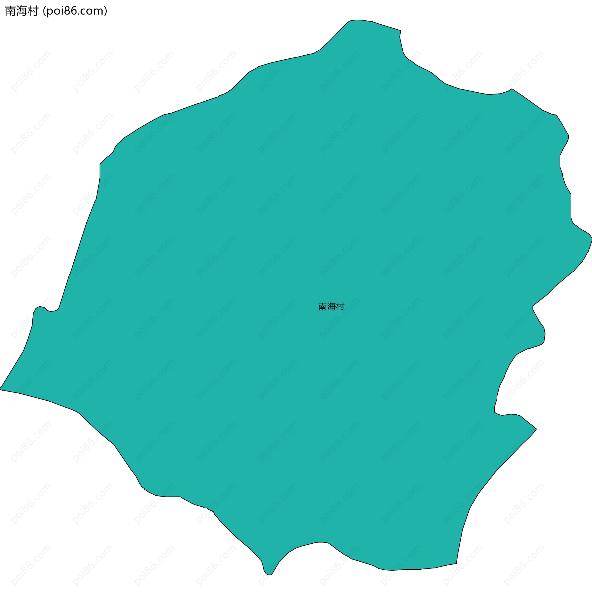 南海村边界地图