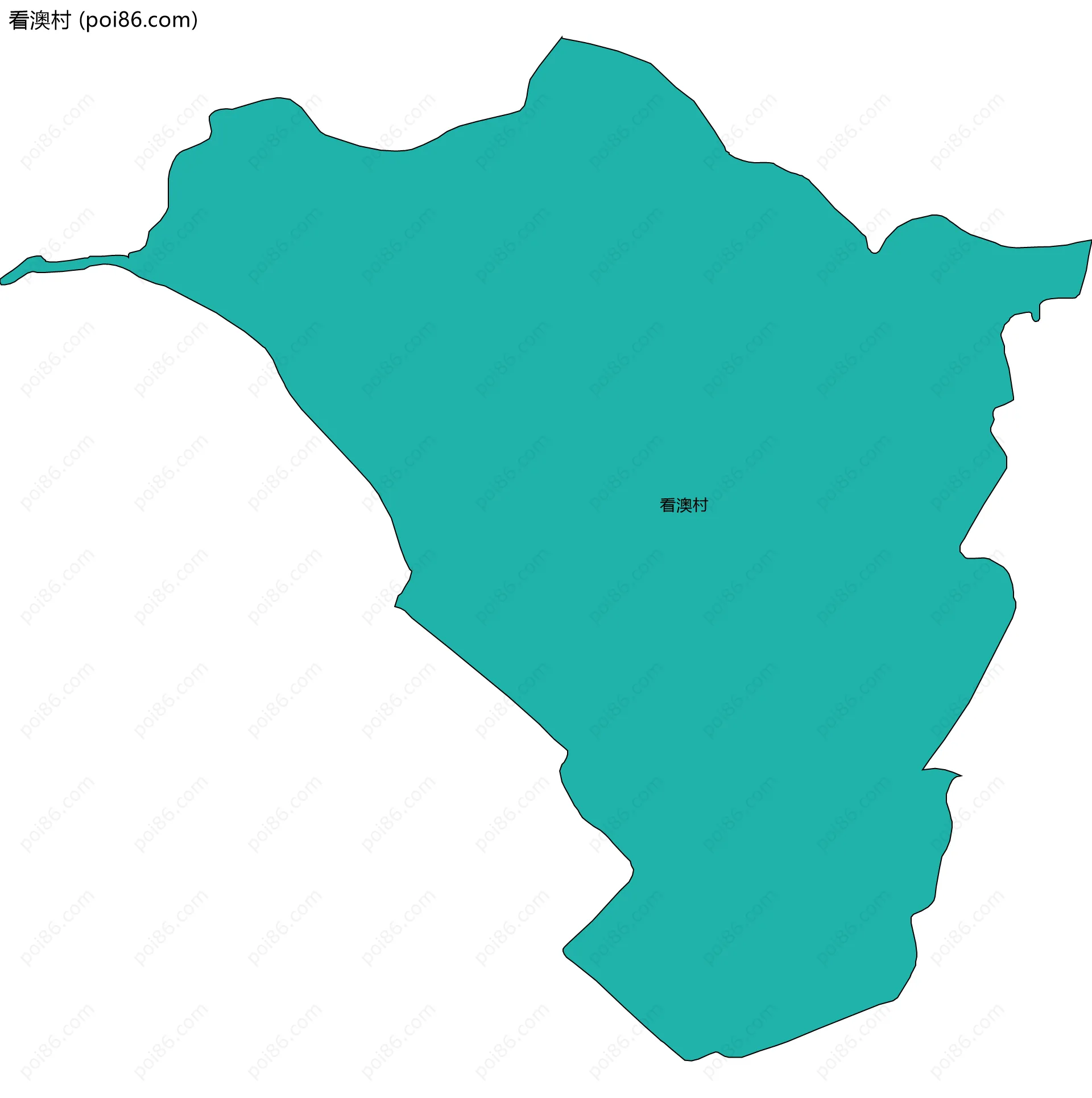 看澳村边界地图