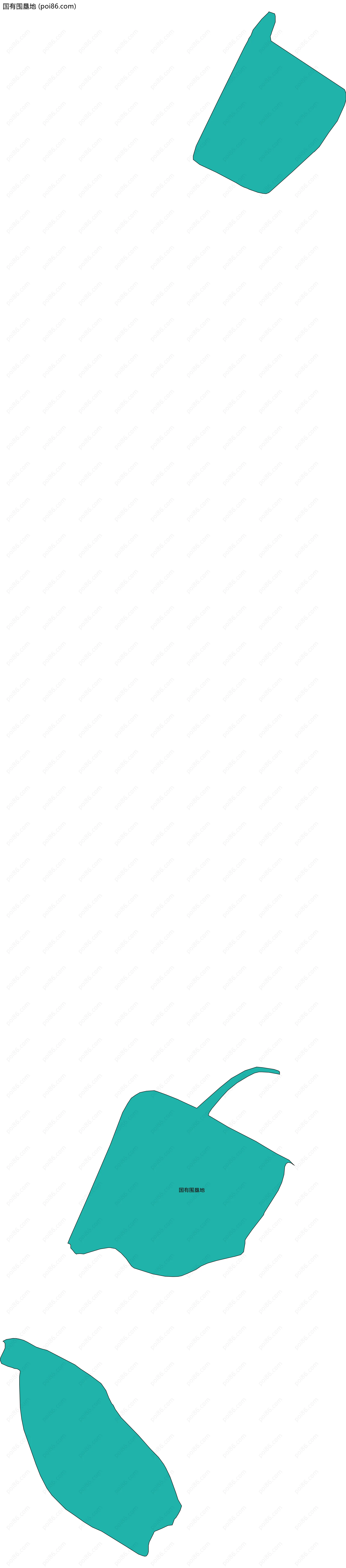 国有围垦地边界地图