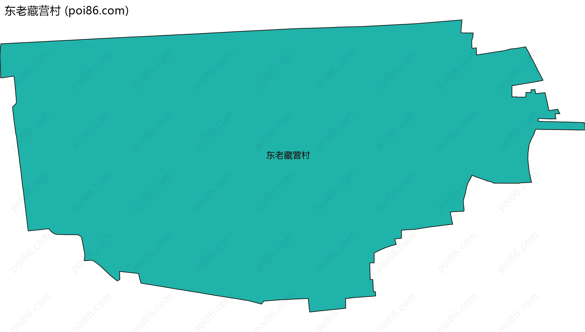 东老藏营村边界地图