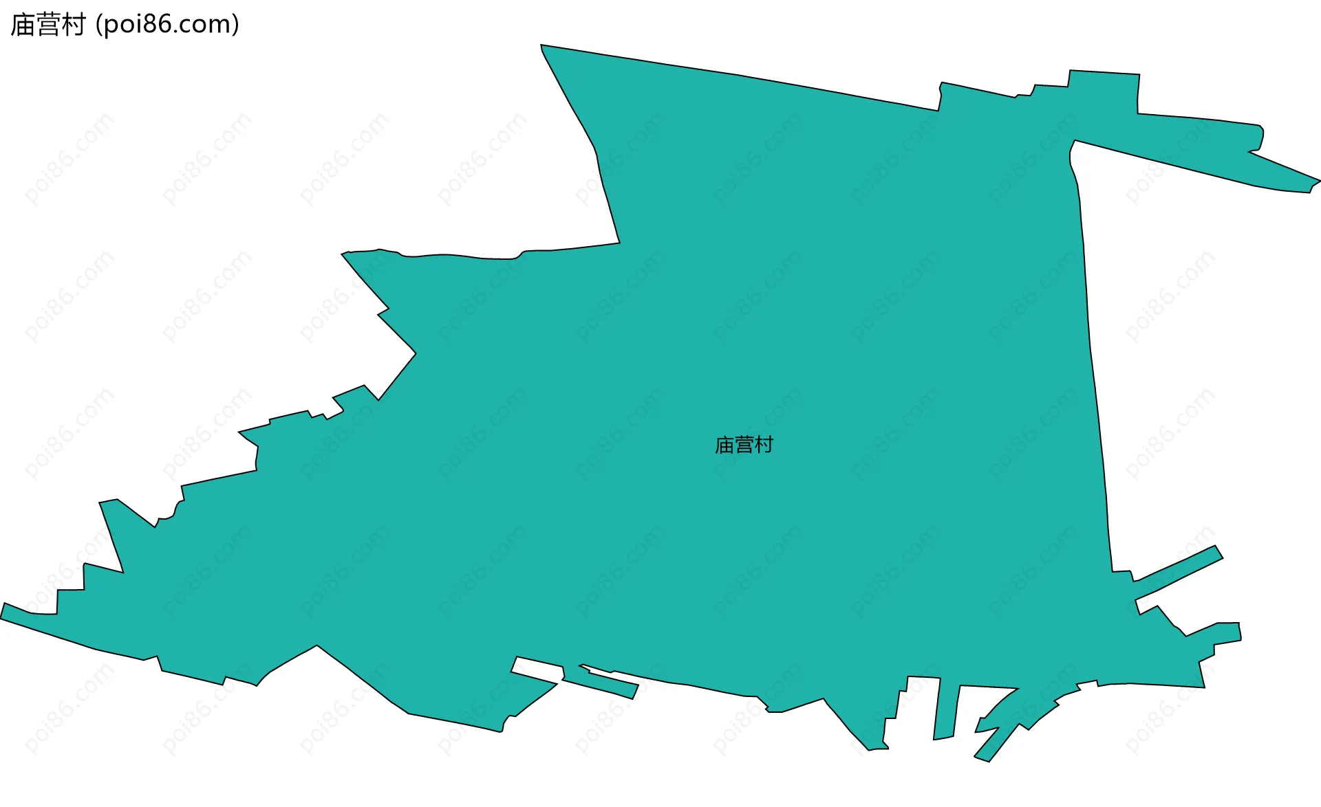 庙营村边界地图