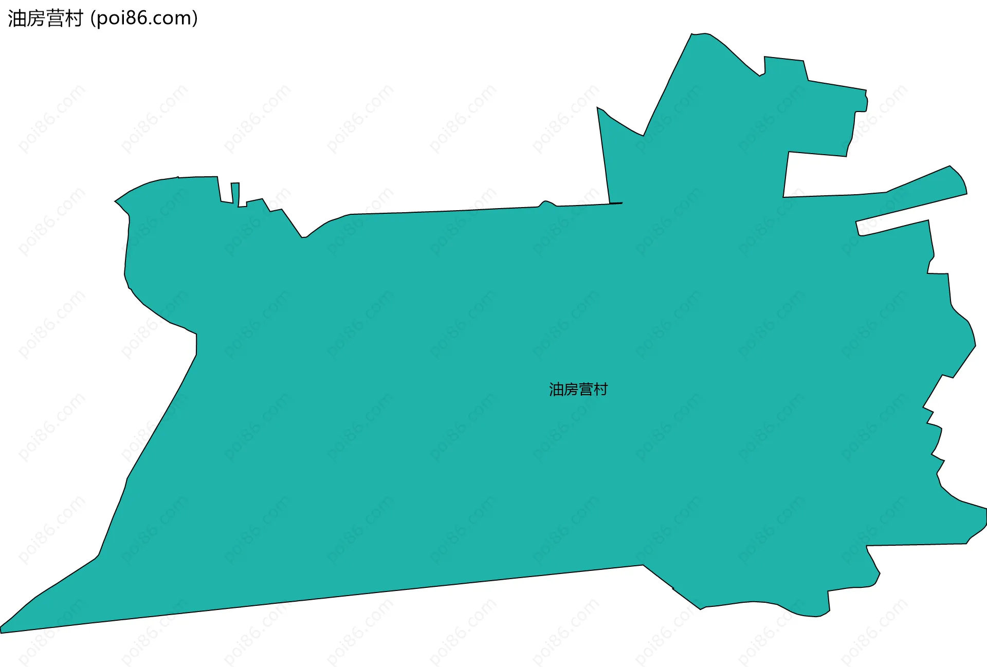 油房营村边界地图