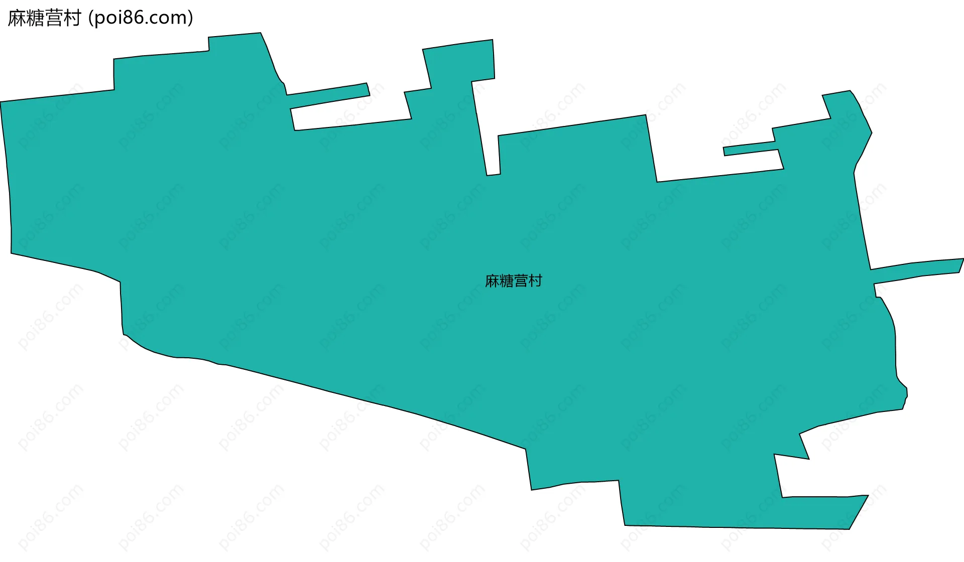 麻糖营村边界地图