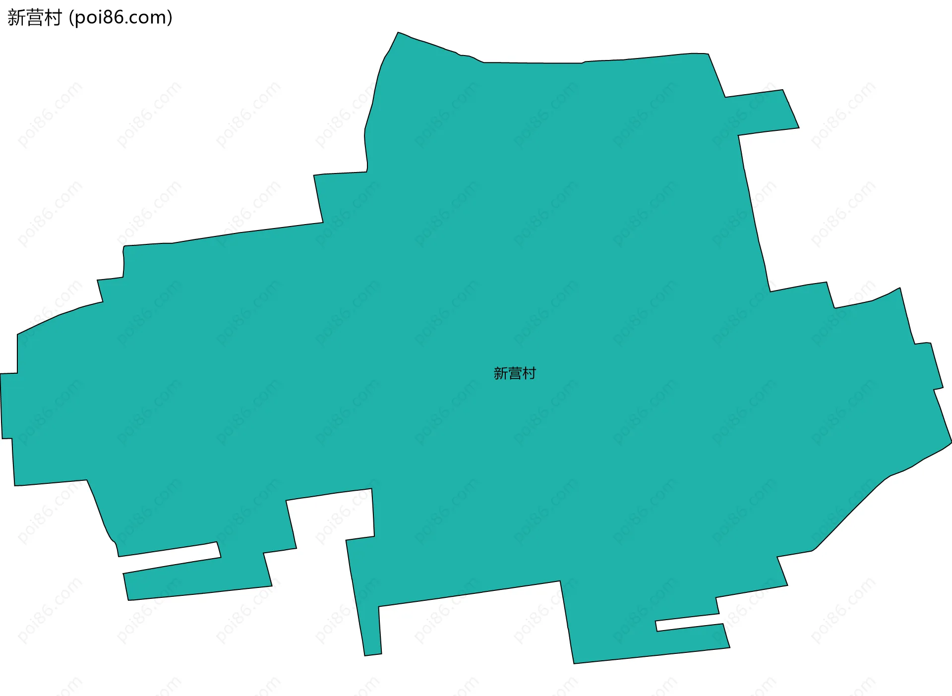 新营村边界地图