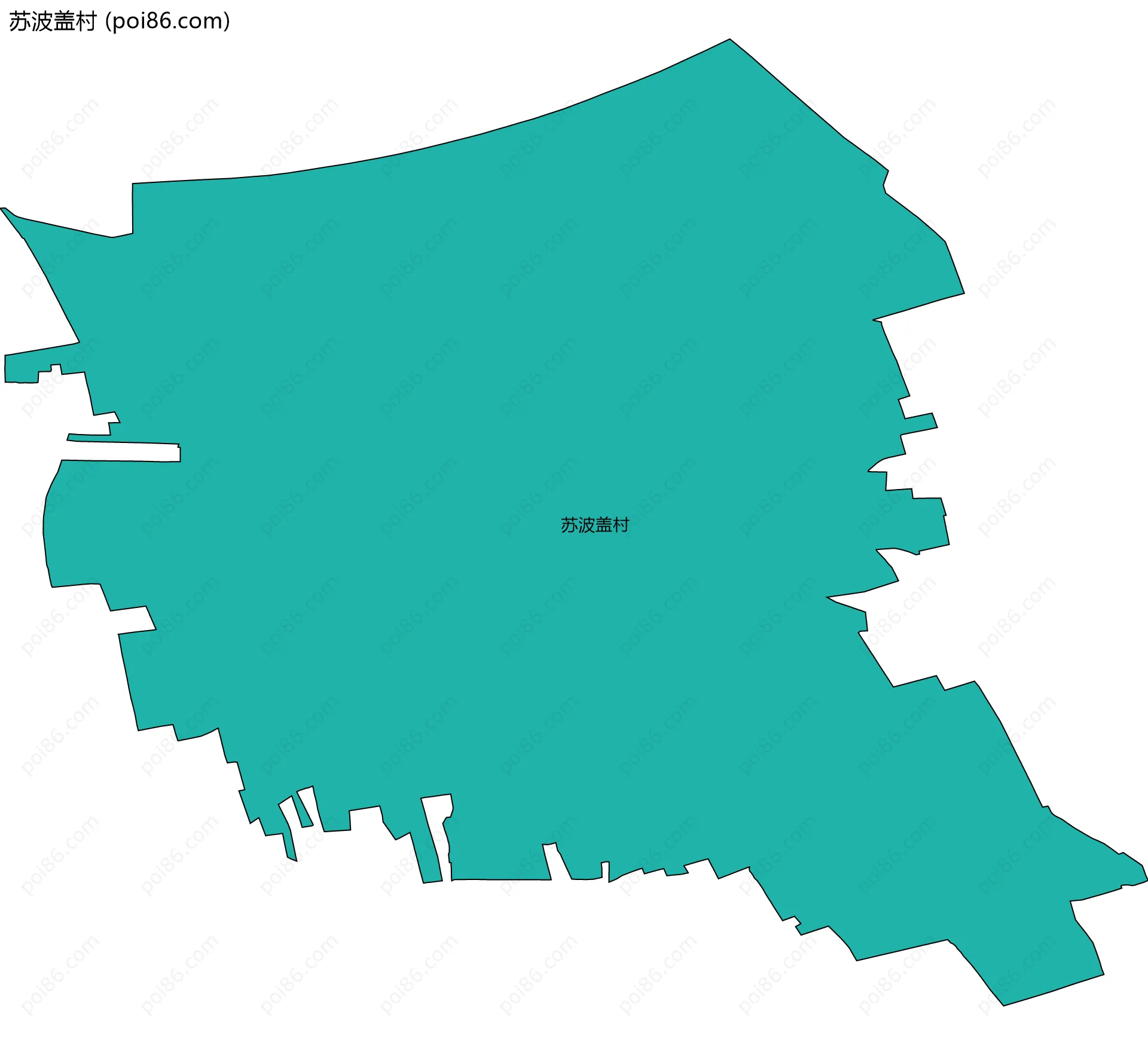 苏波盖村边界地图