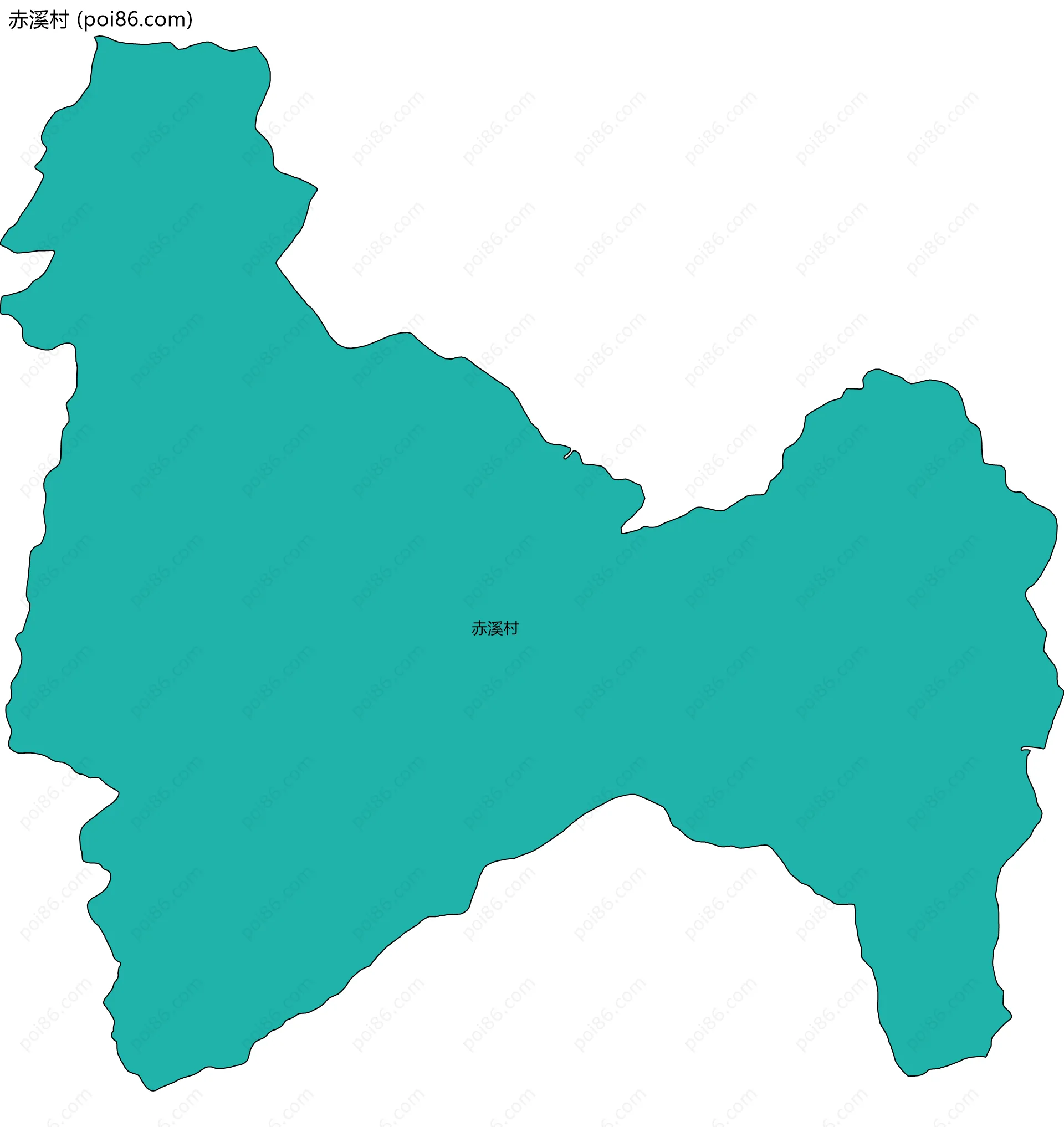 赤溪村边界地图