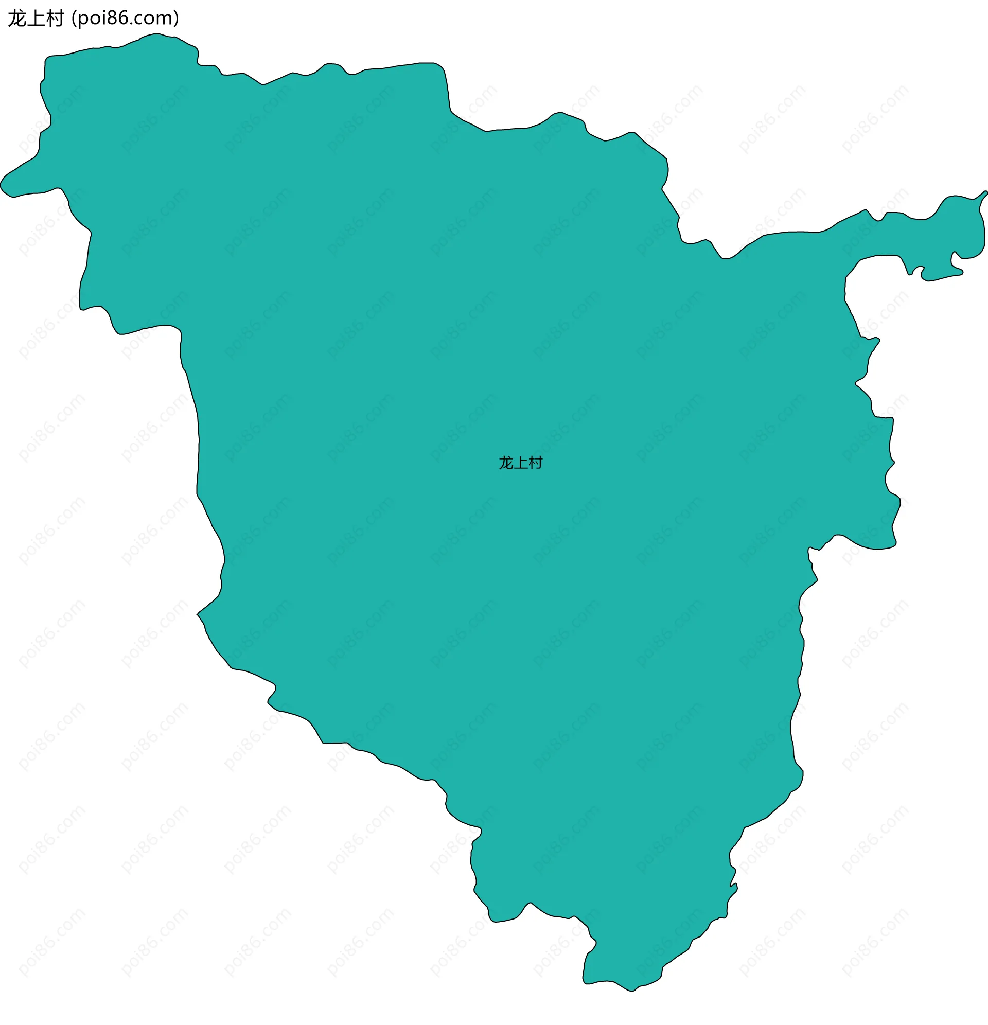 龙上村边界地图