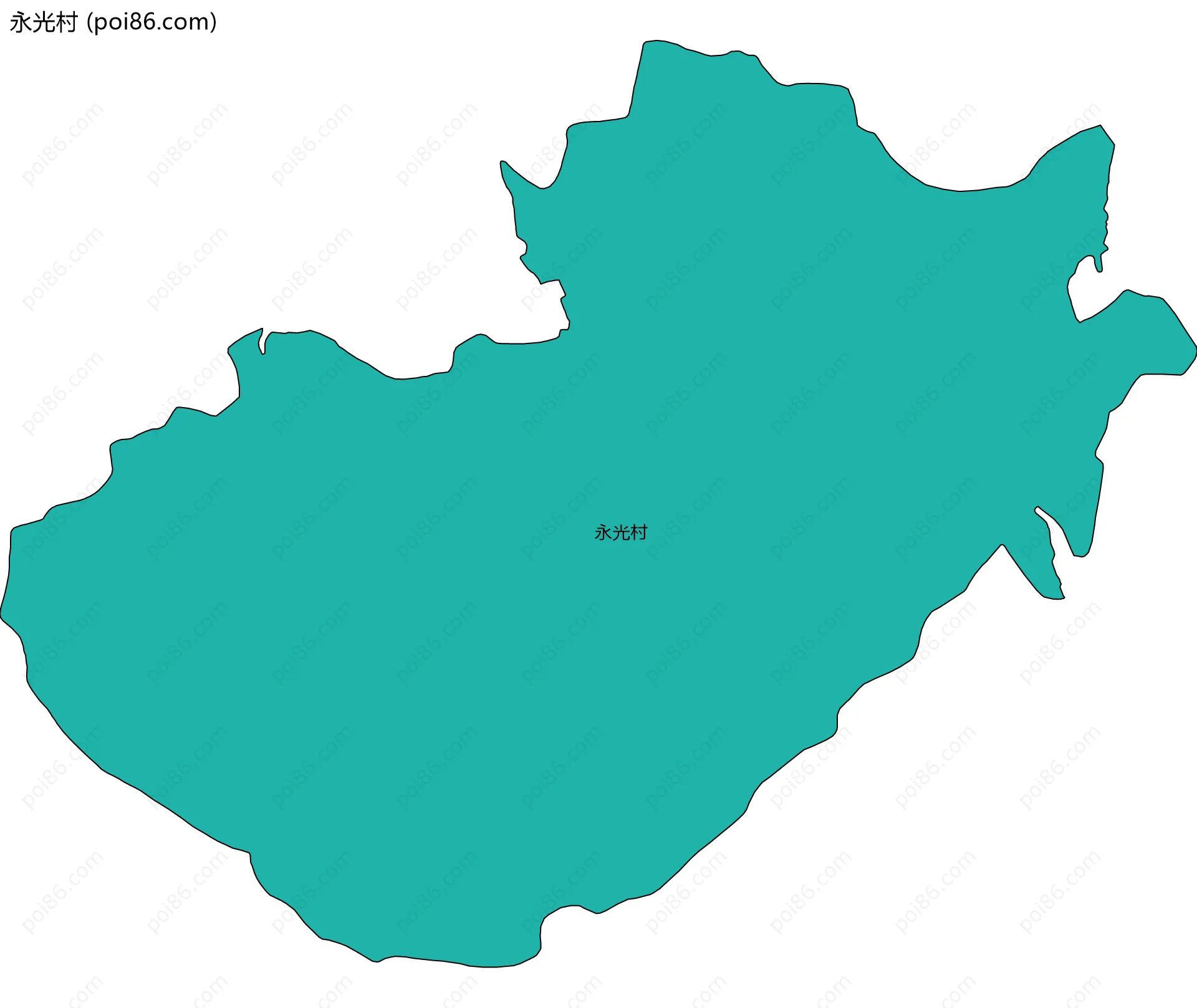 永光村边界地图