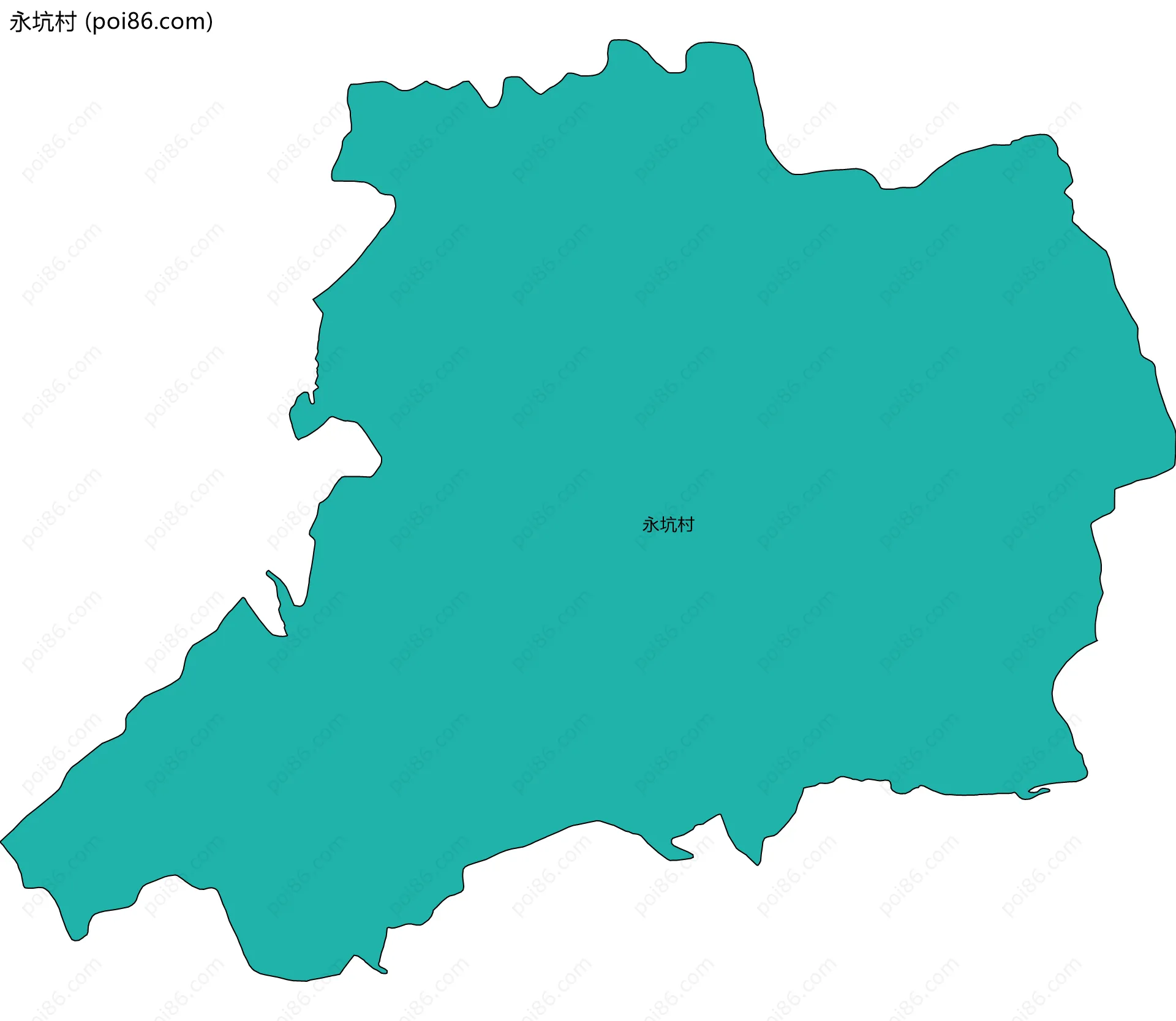 永坑村边界地图