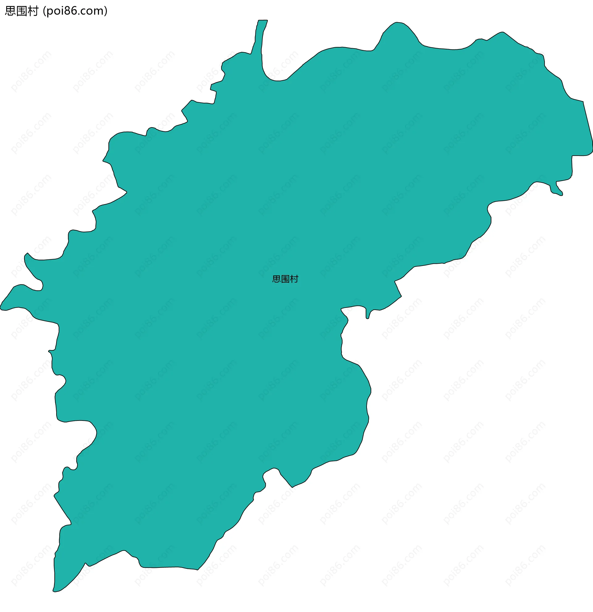 思围村边界地图