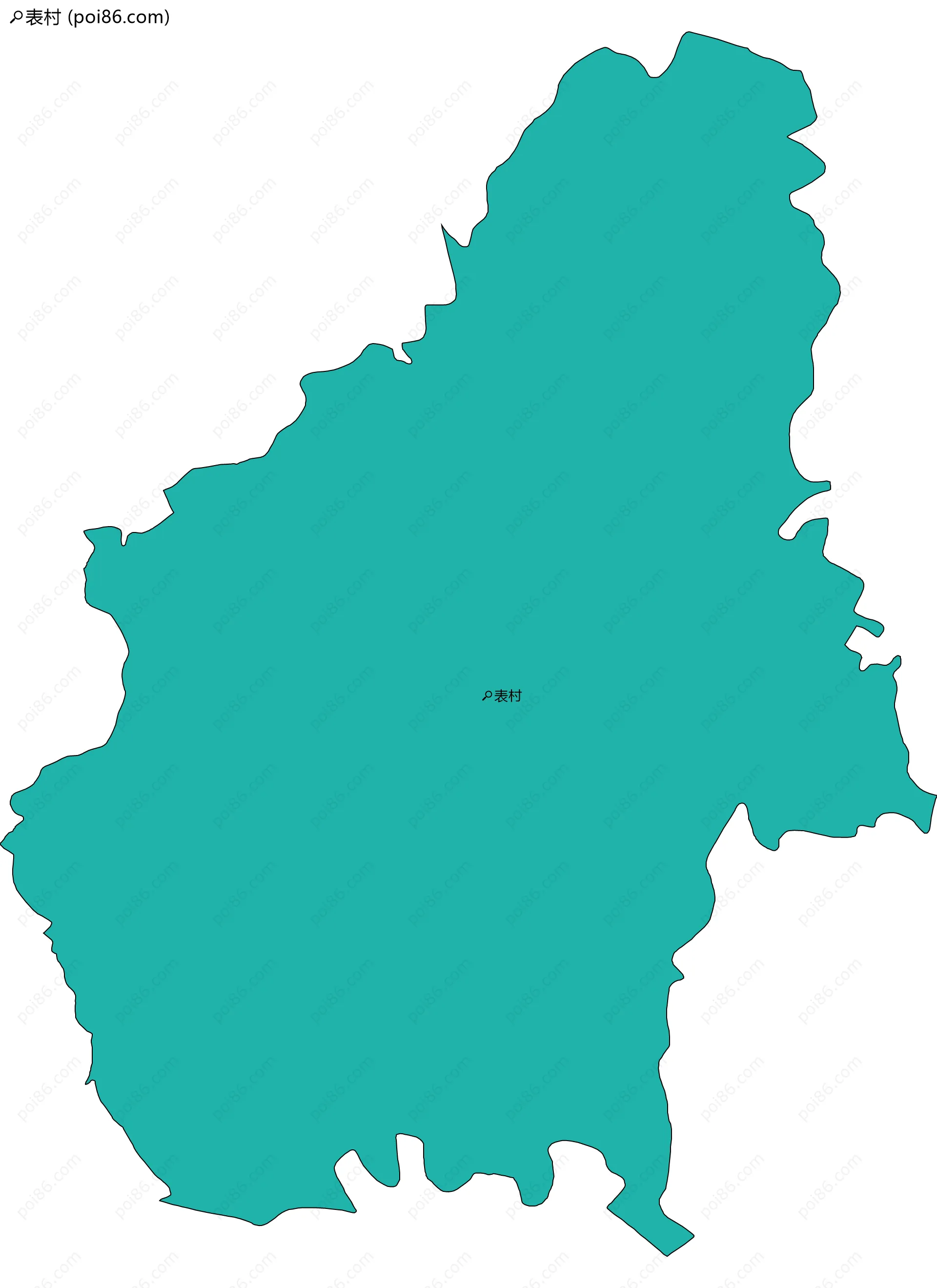 表村边界地图