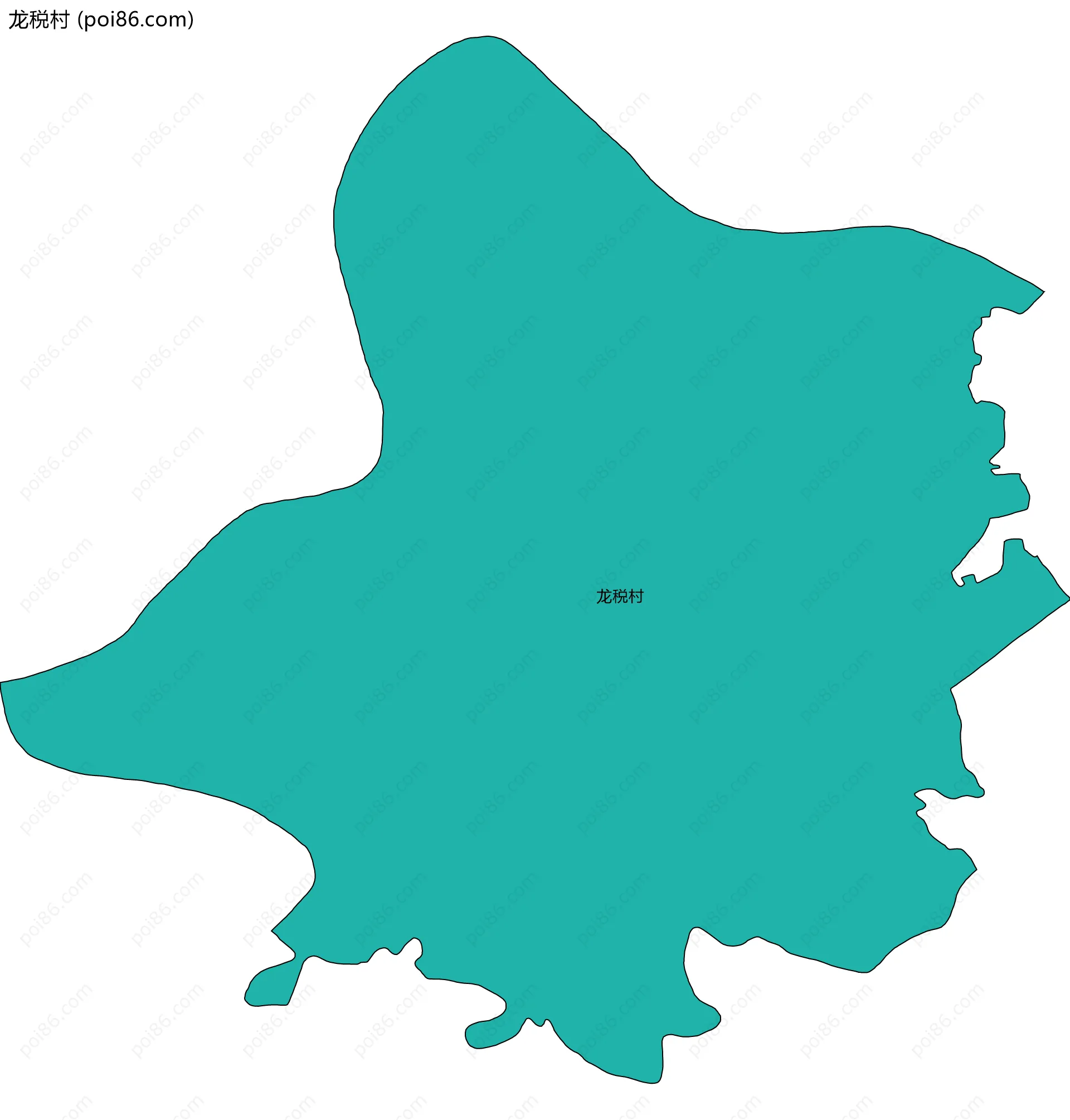 龙税村边界地图